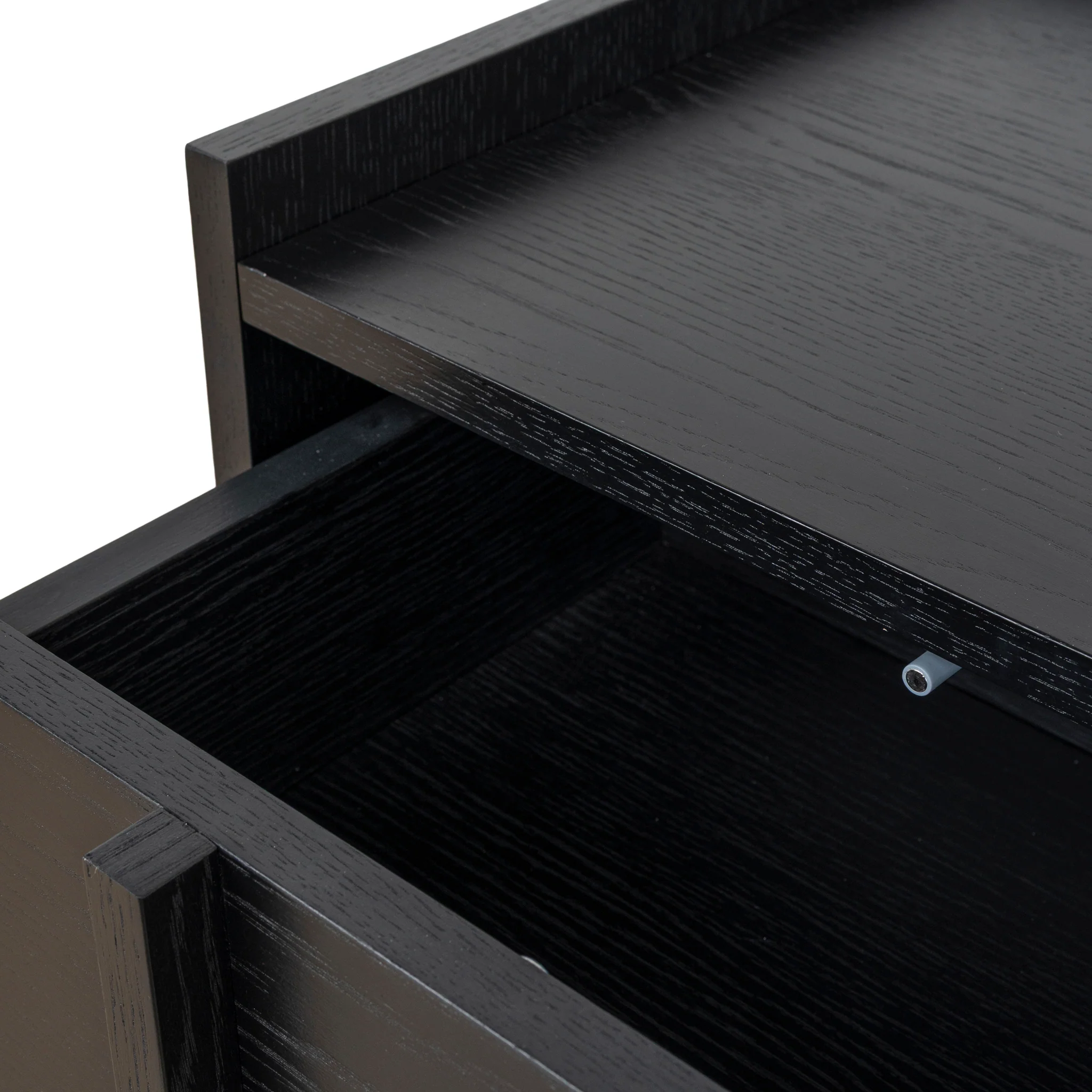 CST10380-KD 50cm Bedside Table - Black - Image 13