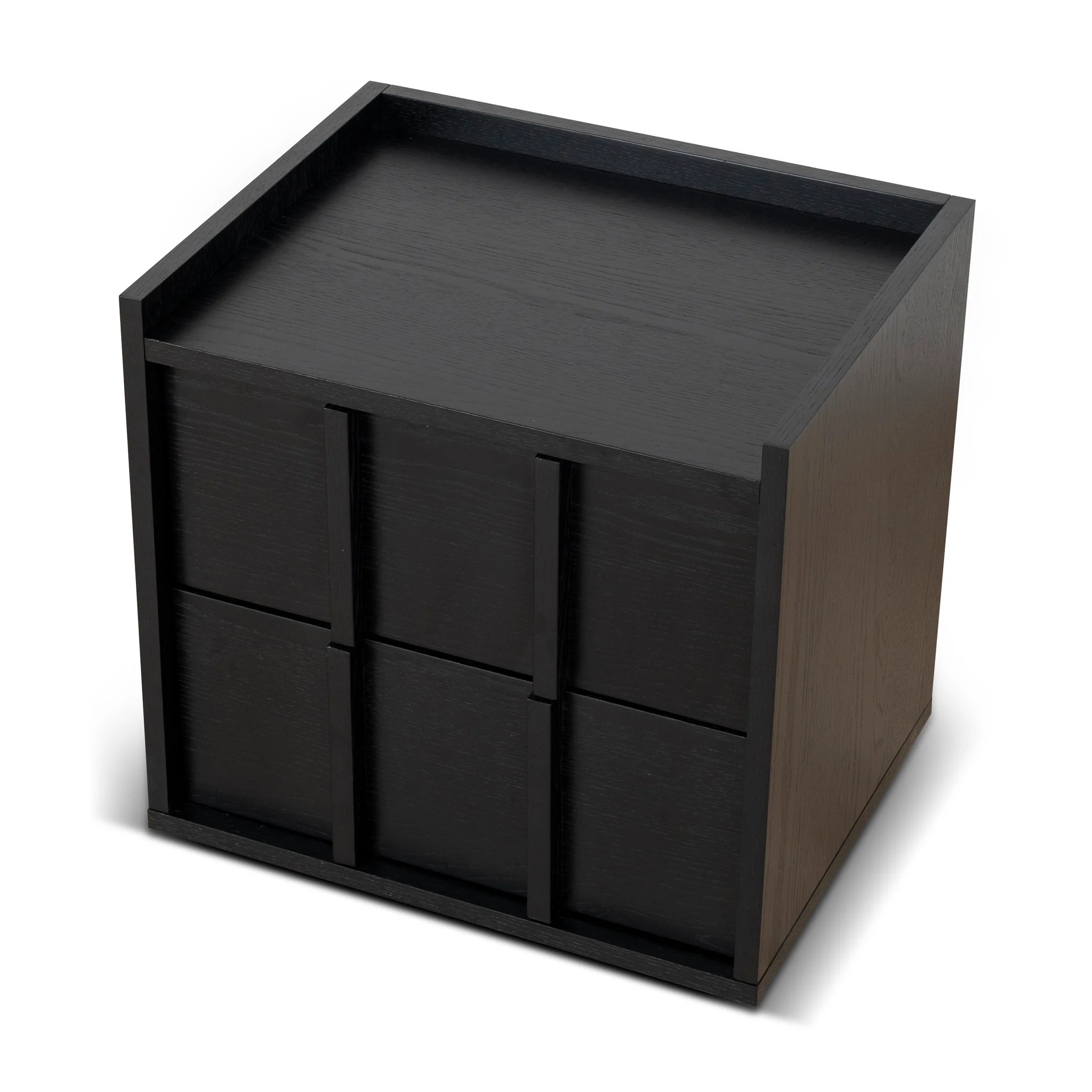 CST10380-KD 50cm Bedside Table - Black - Image 15