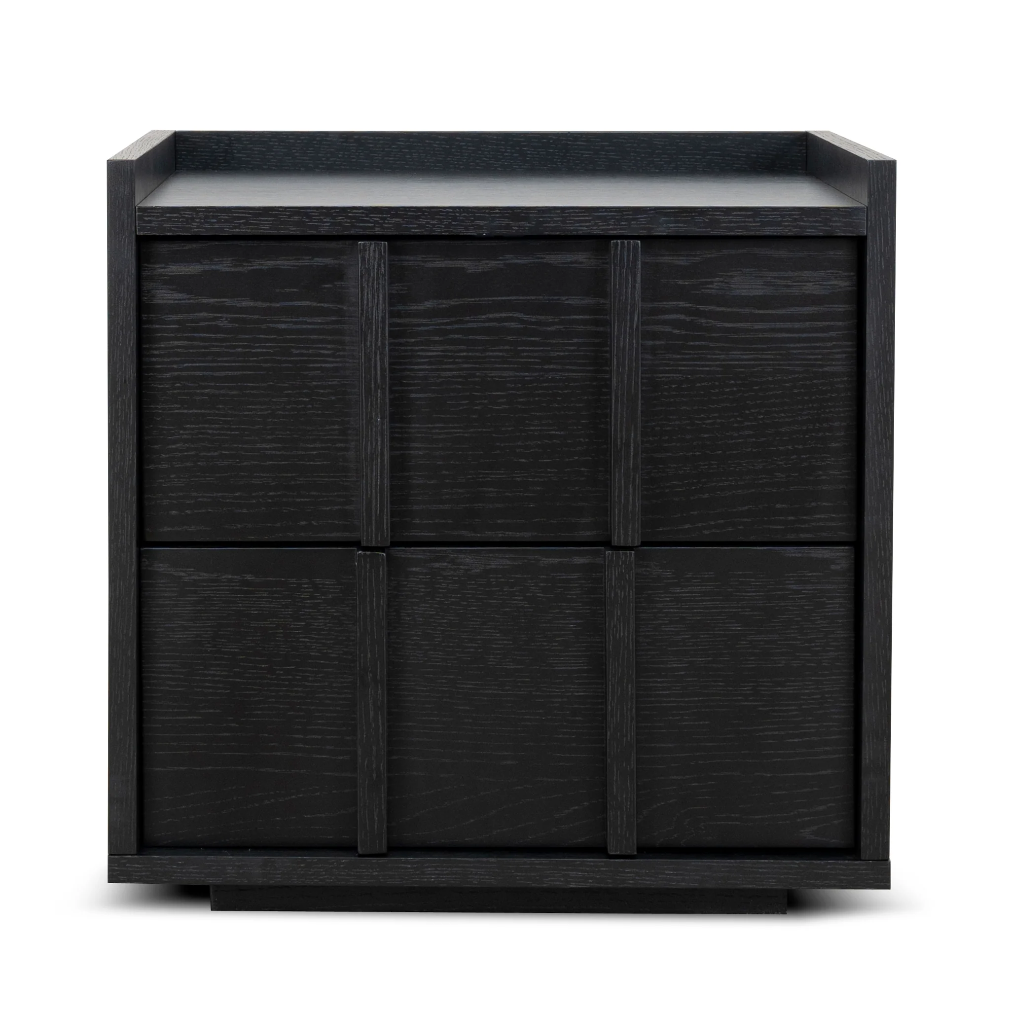 CST10380-KD 50cm Bedside Table - Black - Image 2