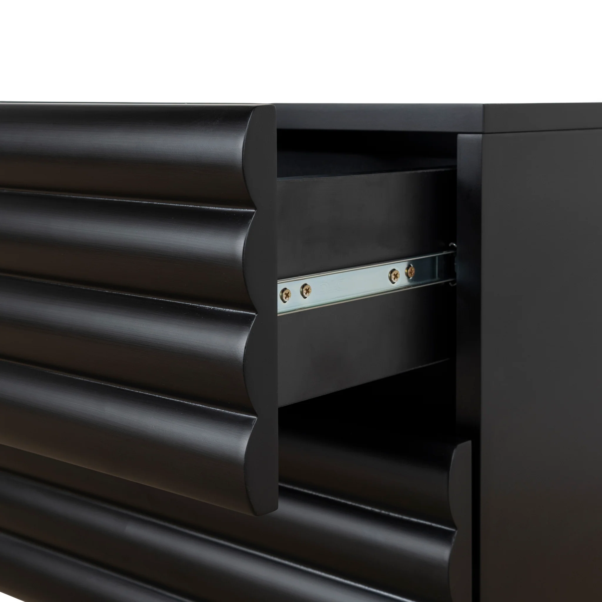 CST10384-KD 48cm Bedside Table - Matte Black - Image 12
