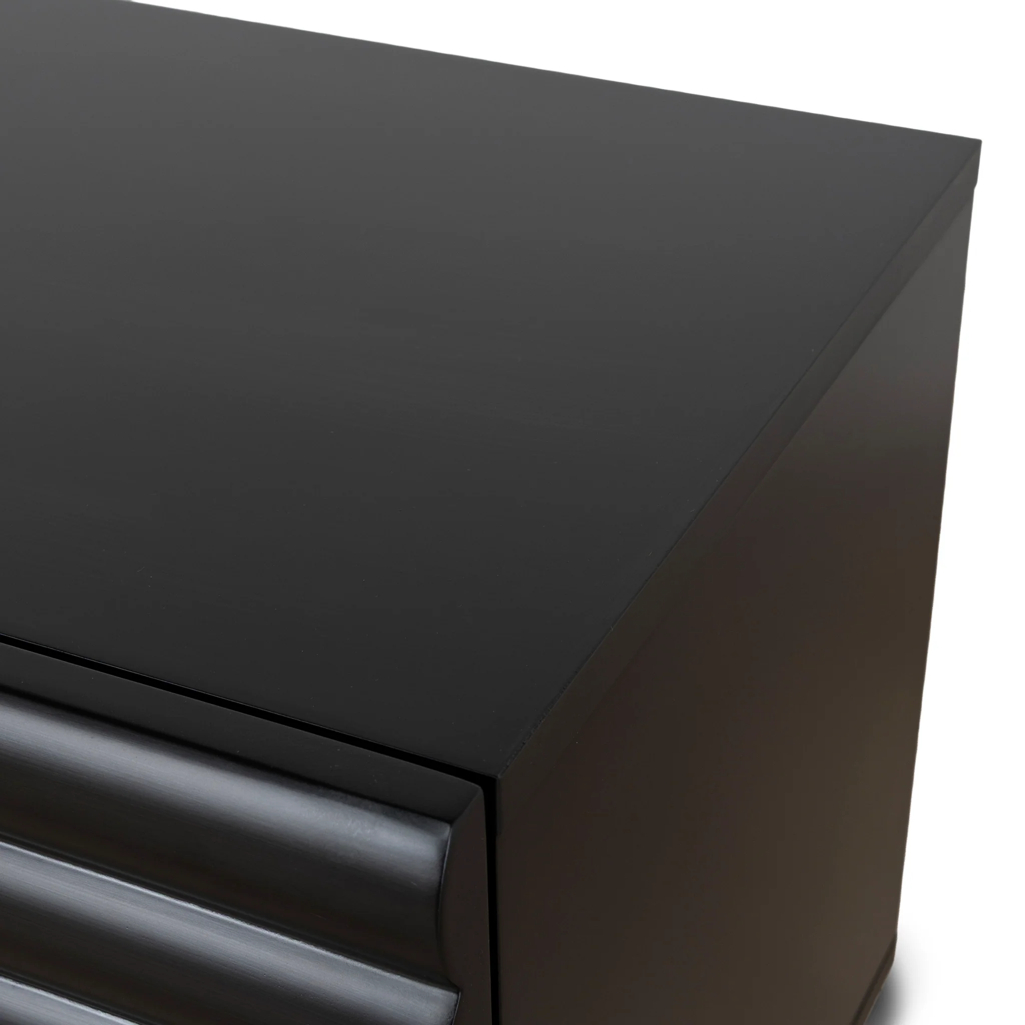 CST10384-KD 48cm Bedside Table - Matte Black - Image 7