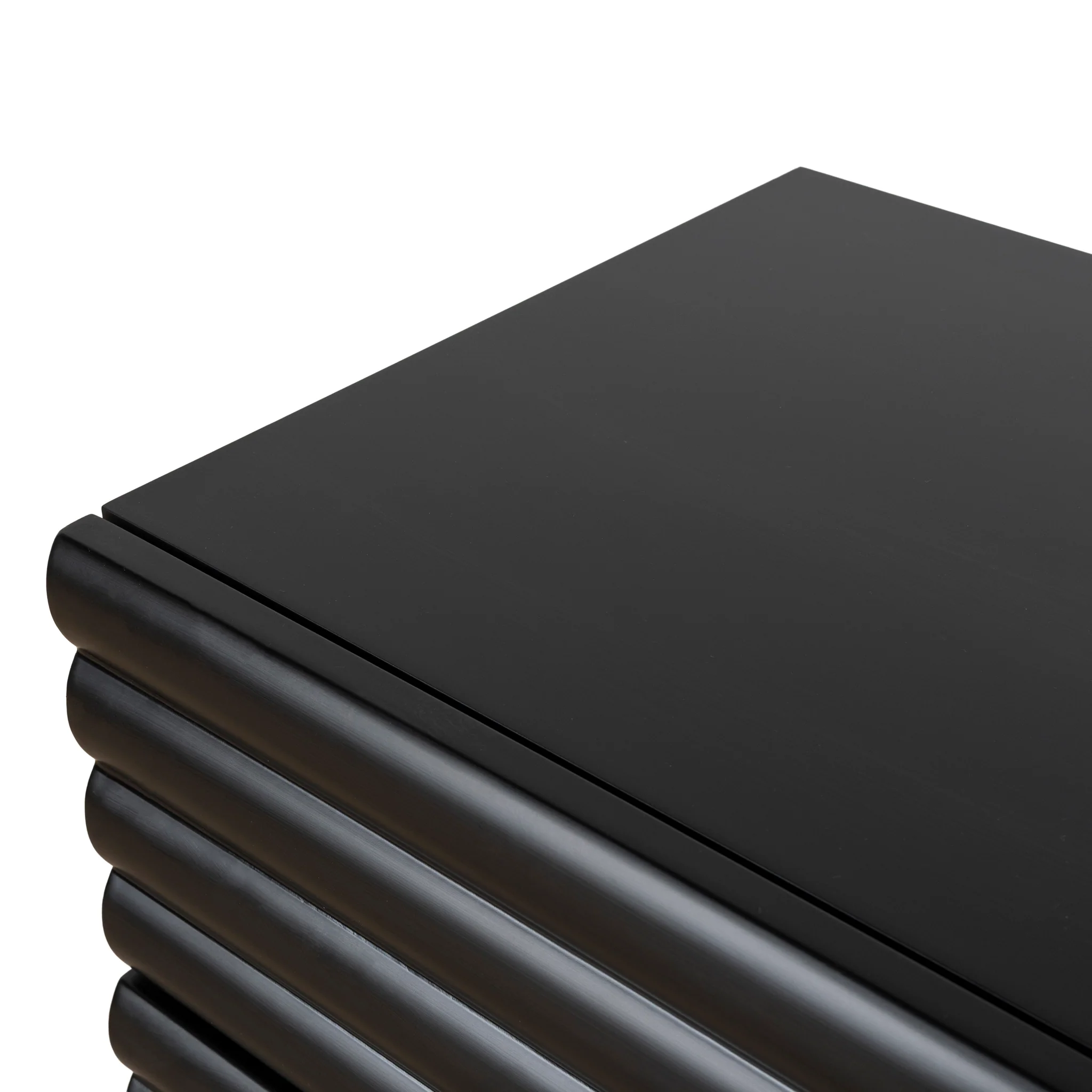 CST10384-KD 48cm Bedside Table - Matte Black - Image 8