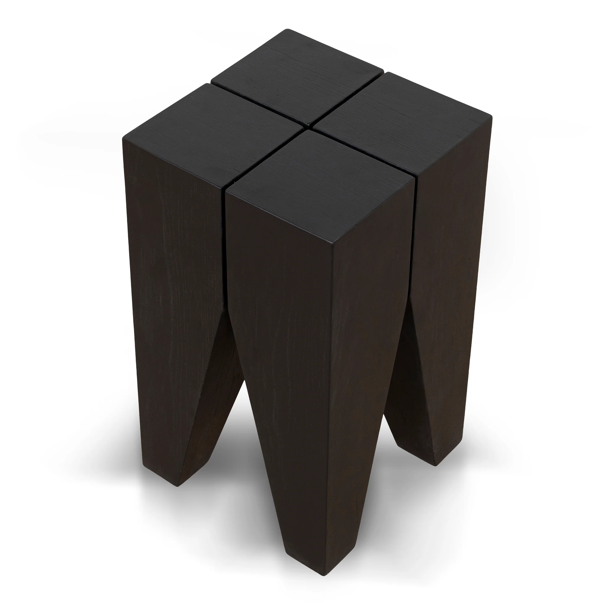 CST10426-NI 27cm Square Side Table - Full Black - Image 4