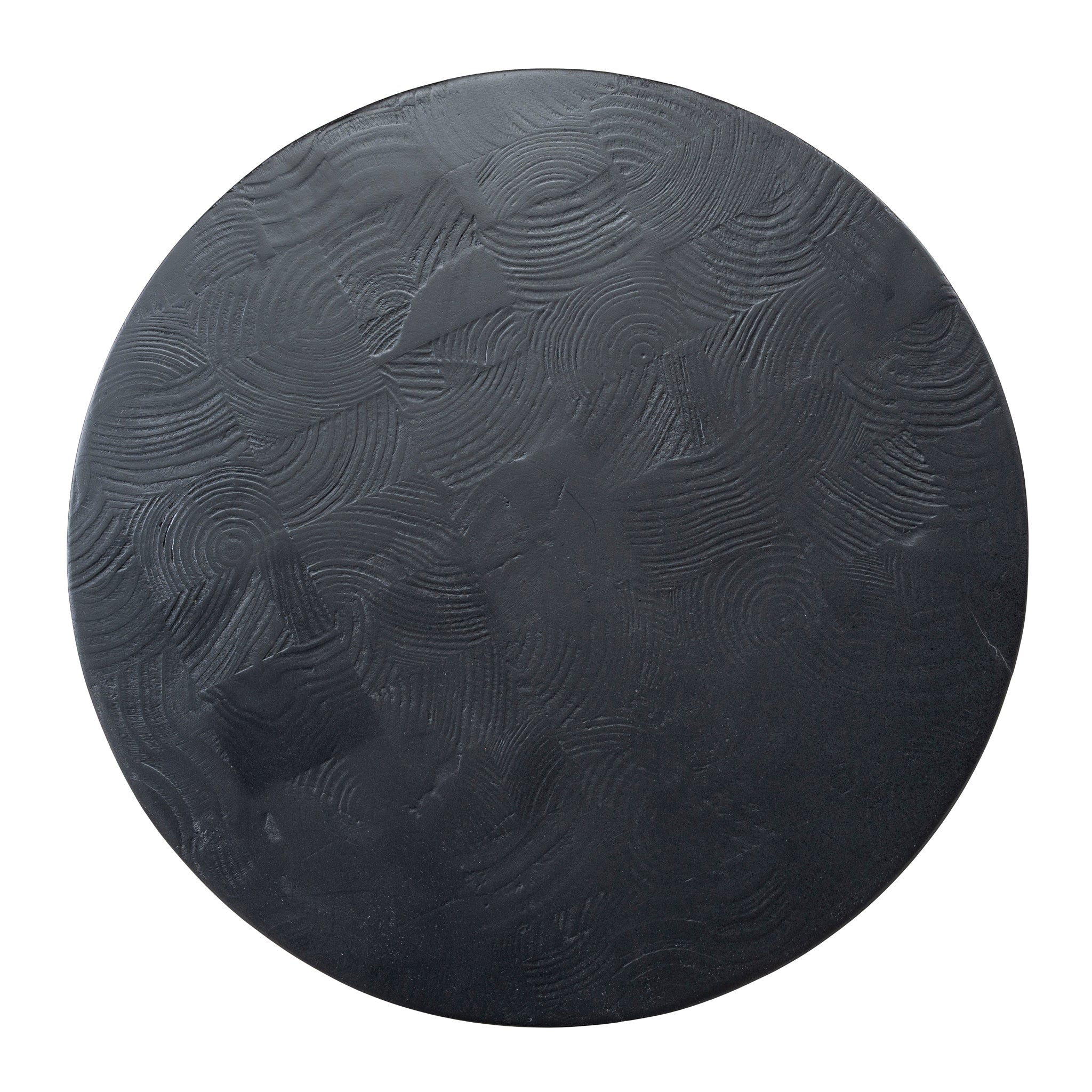 CST10427-NI 45cm Round Side Table - Full Black - Image 13
