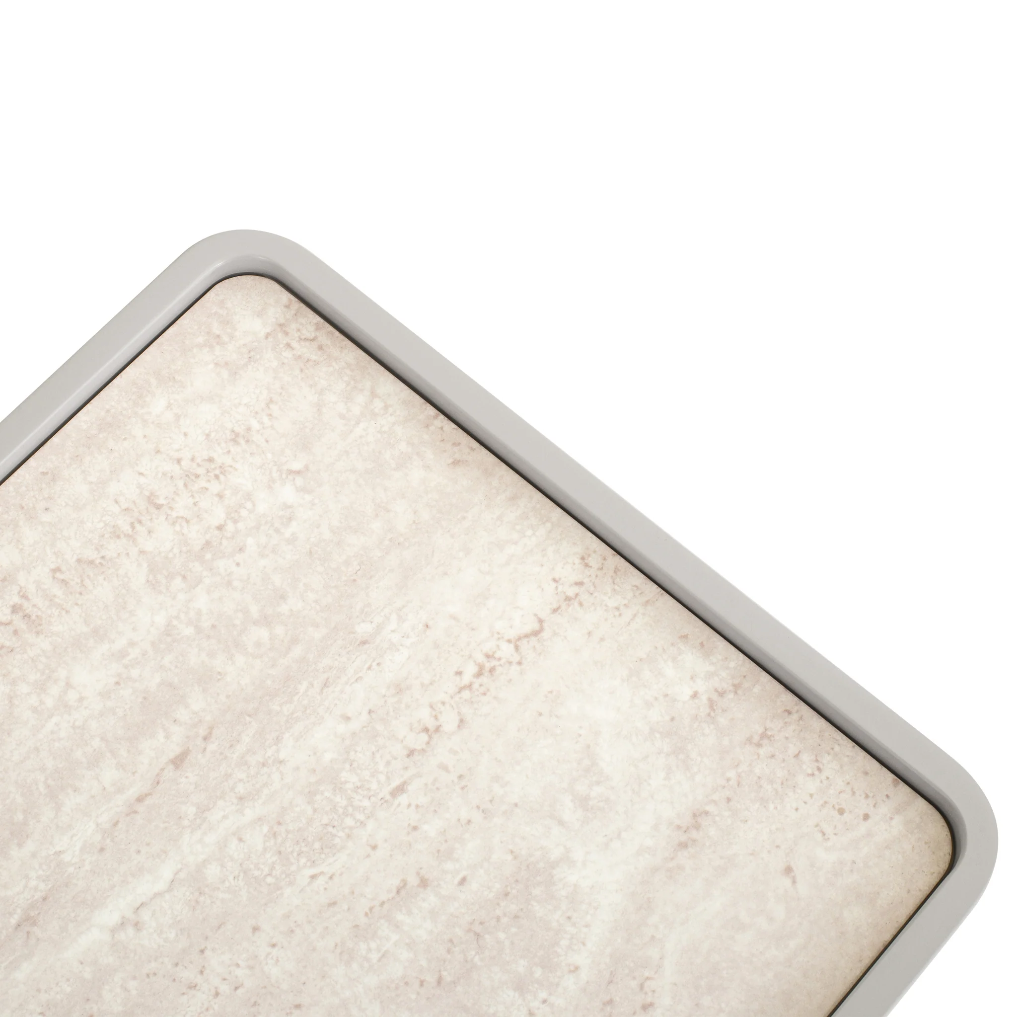 CST10539-IG Glass Top Bedside Table - Warm Grey - Image 9