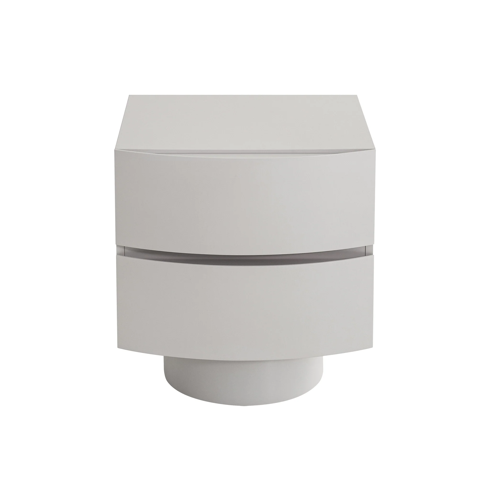 CST10540-IG Bedside Table - Warm Grey - Image 2