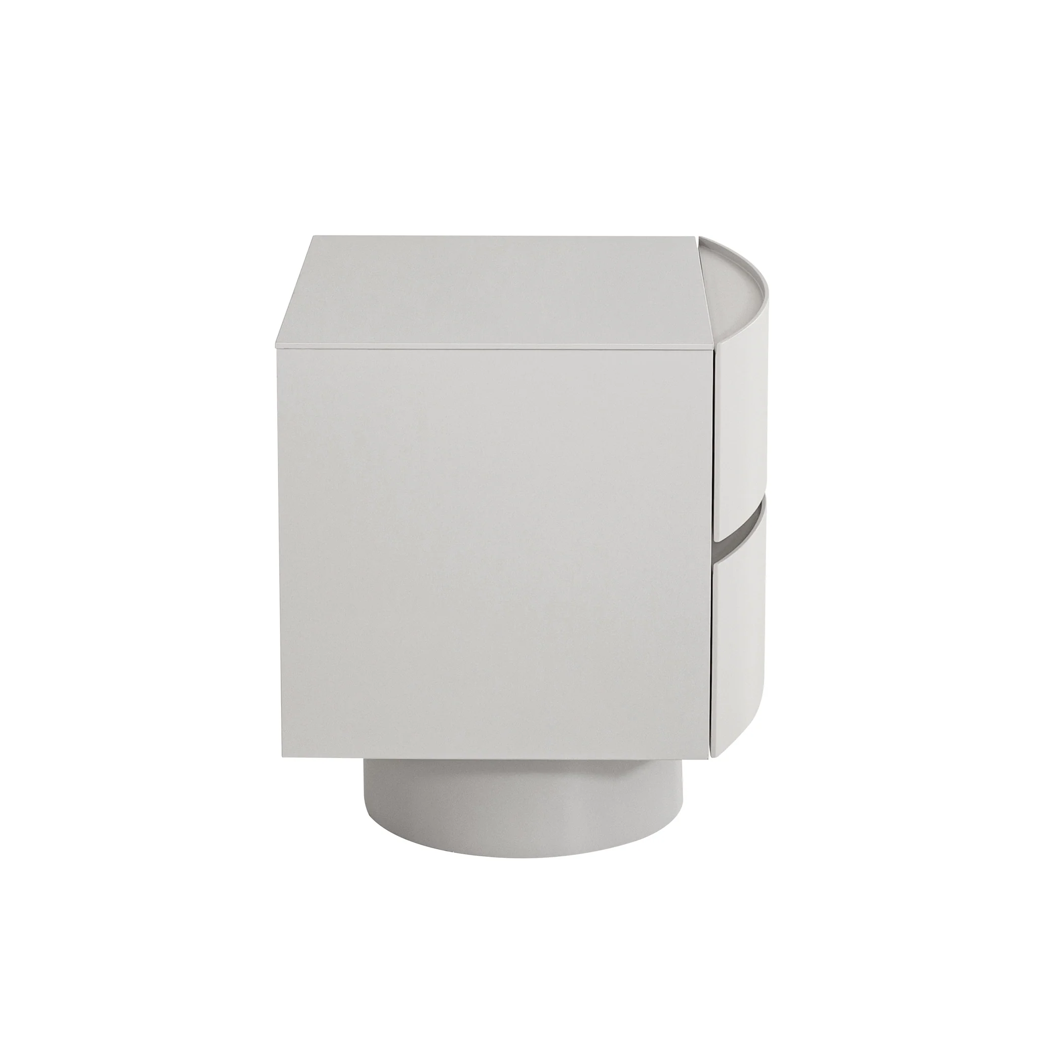 CST10540-IG Bedside Table - Warm Grey - Image 3
