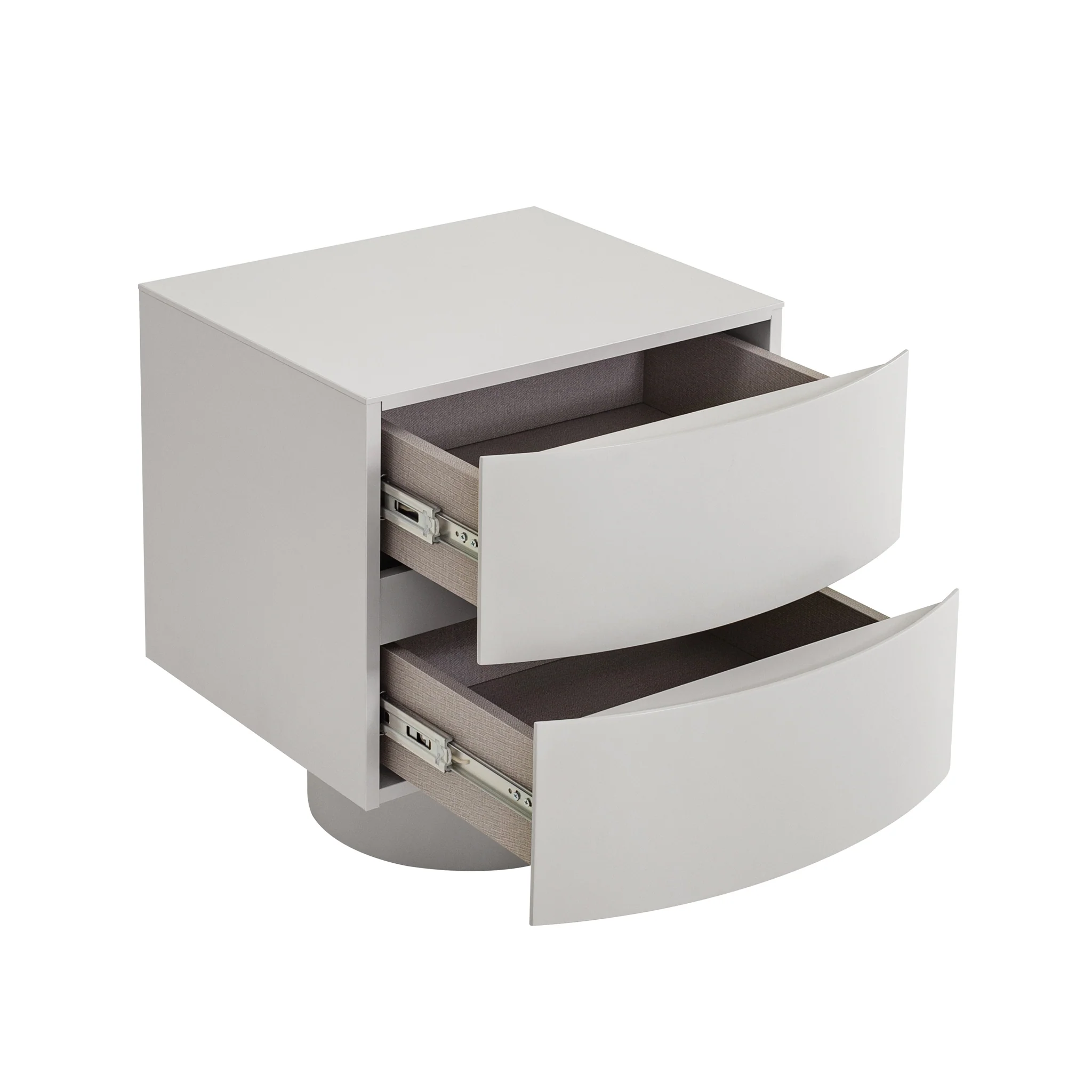 CST10540-IG Bedside Table - Warm Grey - Image 5