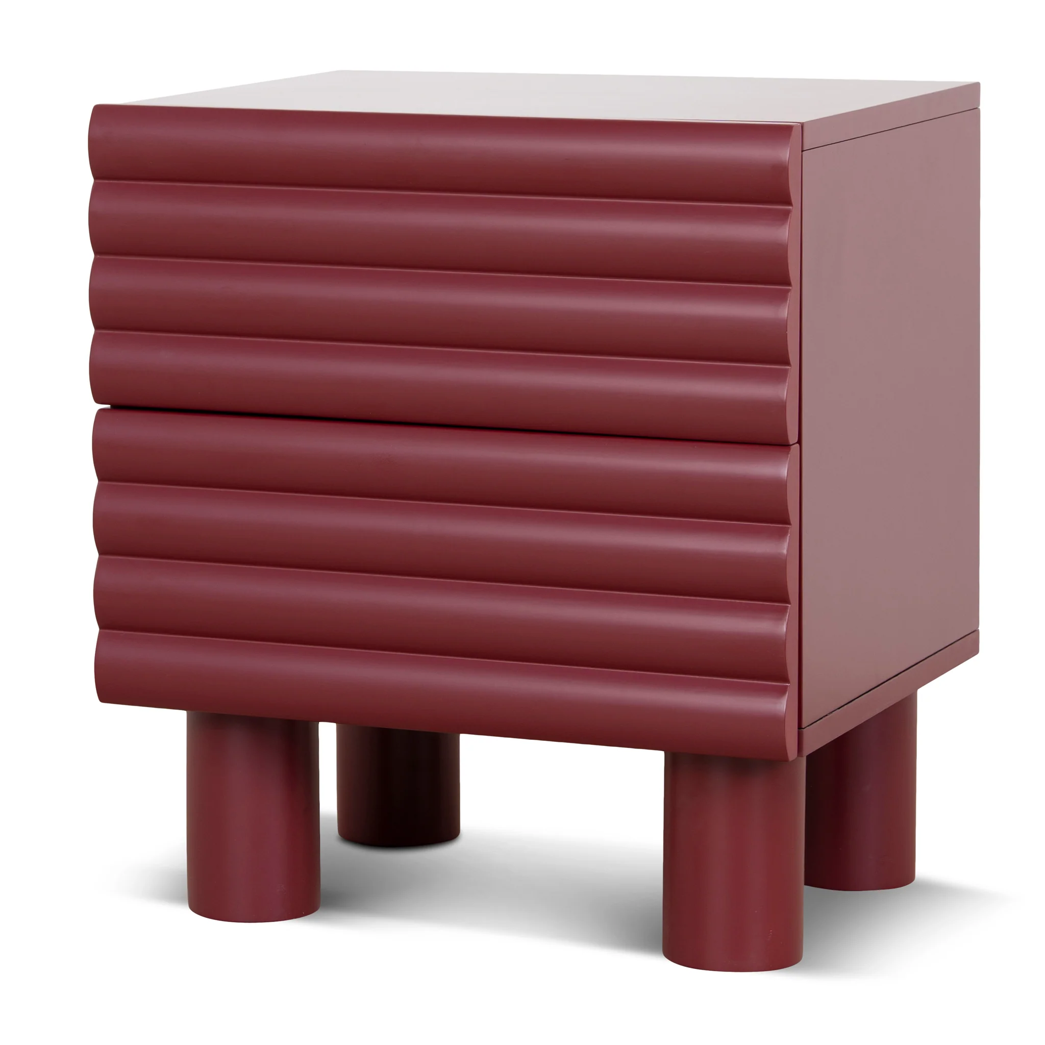 CST10592-KD 48cm Bedside Table - Red