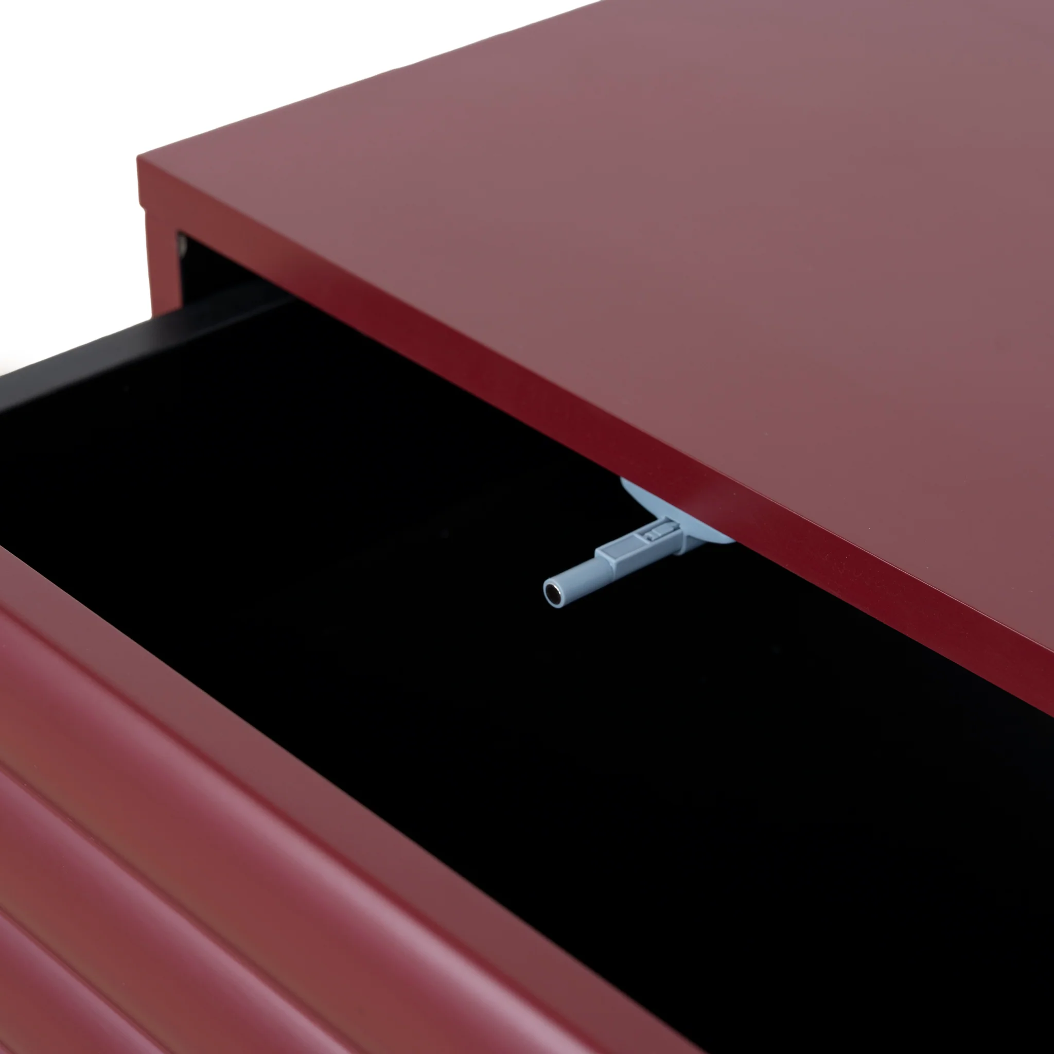 CST10592-KD 48cm Bedside Table - Red - Image 13