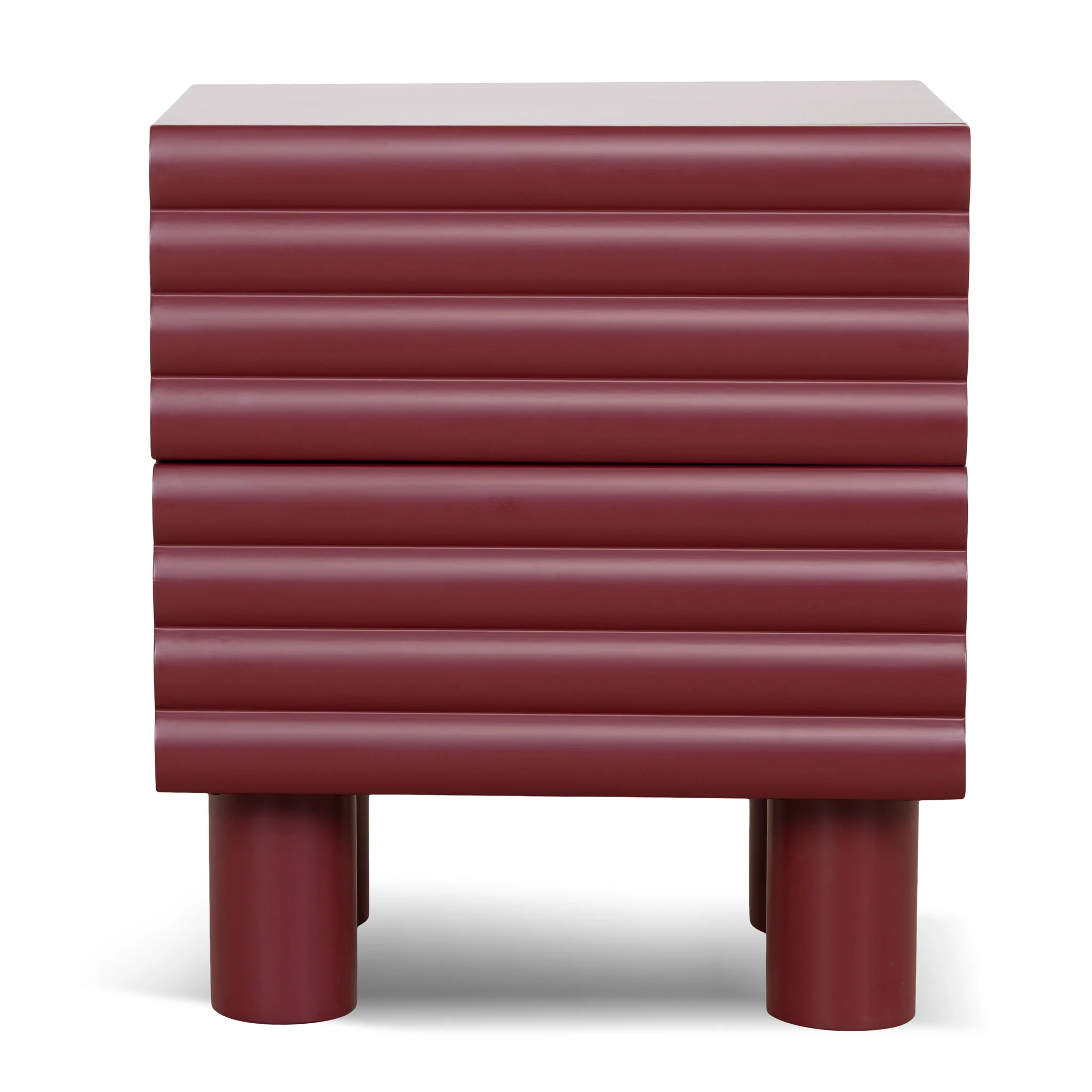 CST10592-KD 48cm Bedside Table - Red - Image 2