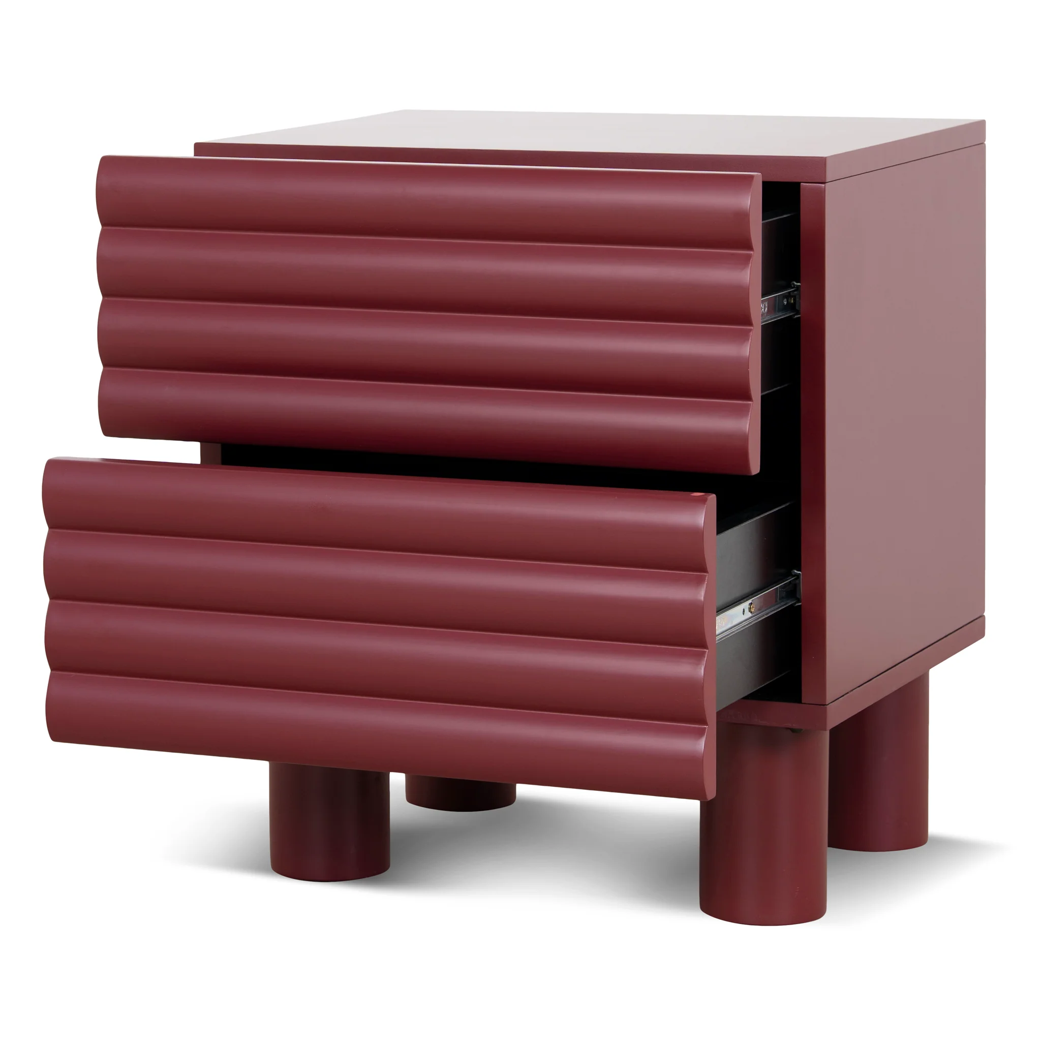 CST10592-KD 48cm Bedside Table - Red - Image 3