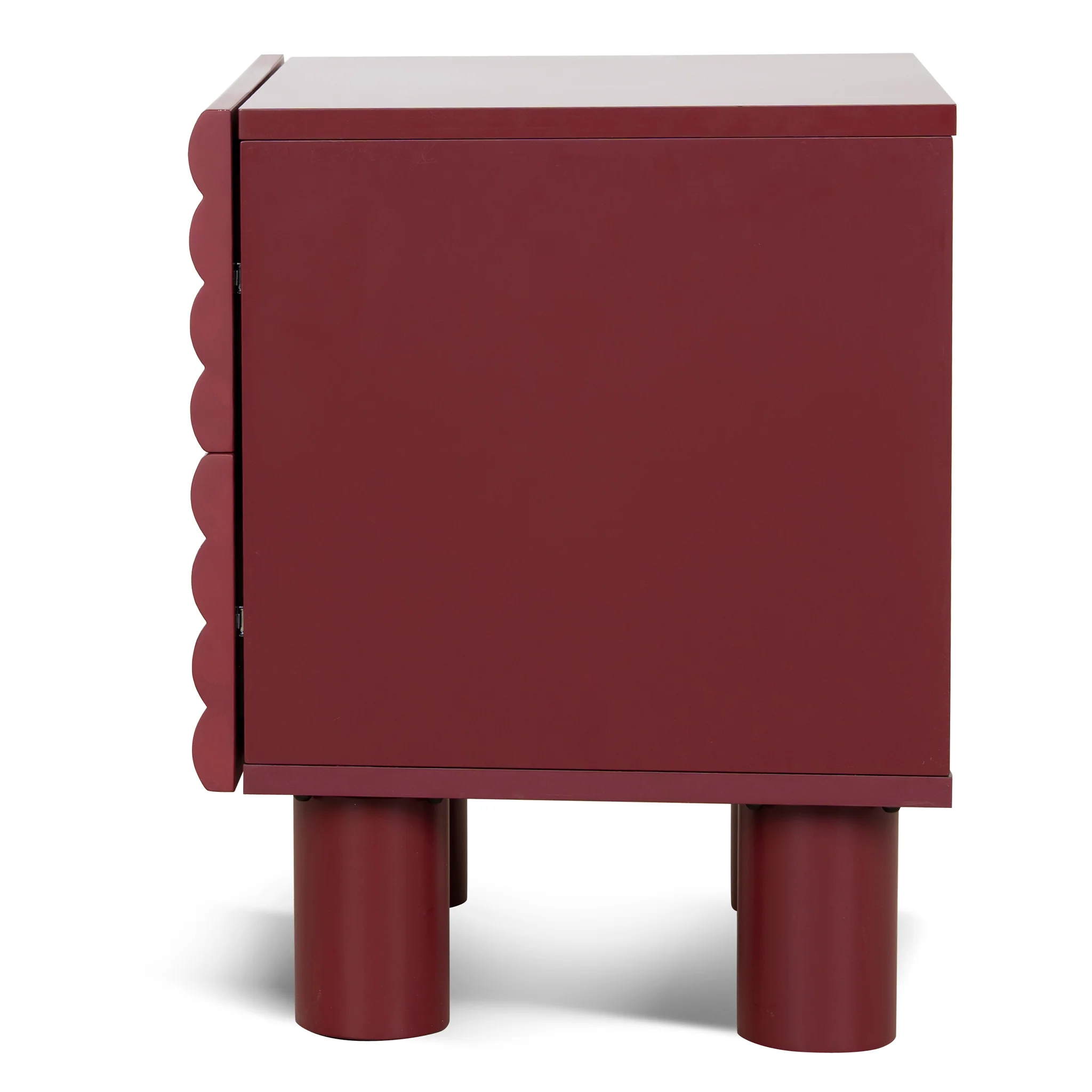 CST10592-KD 48cm Bedside Table - Red - Image 4