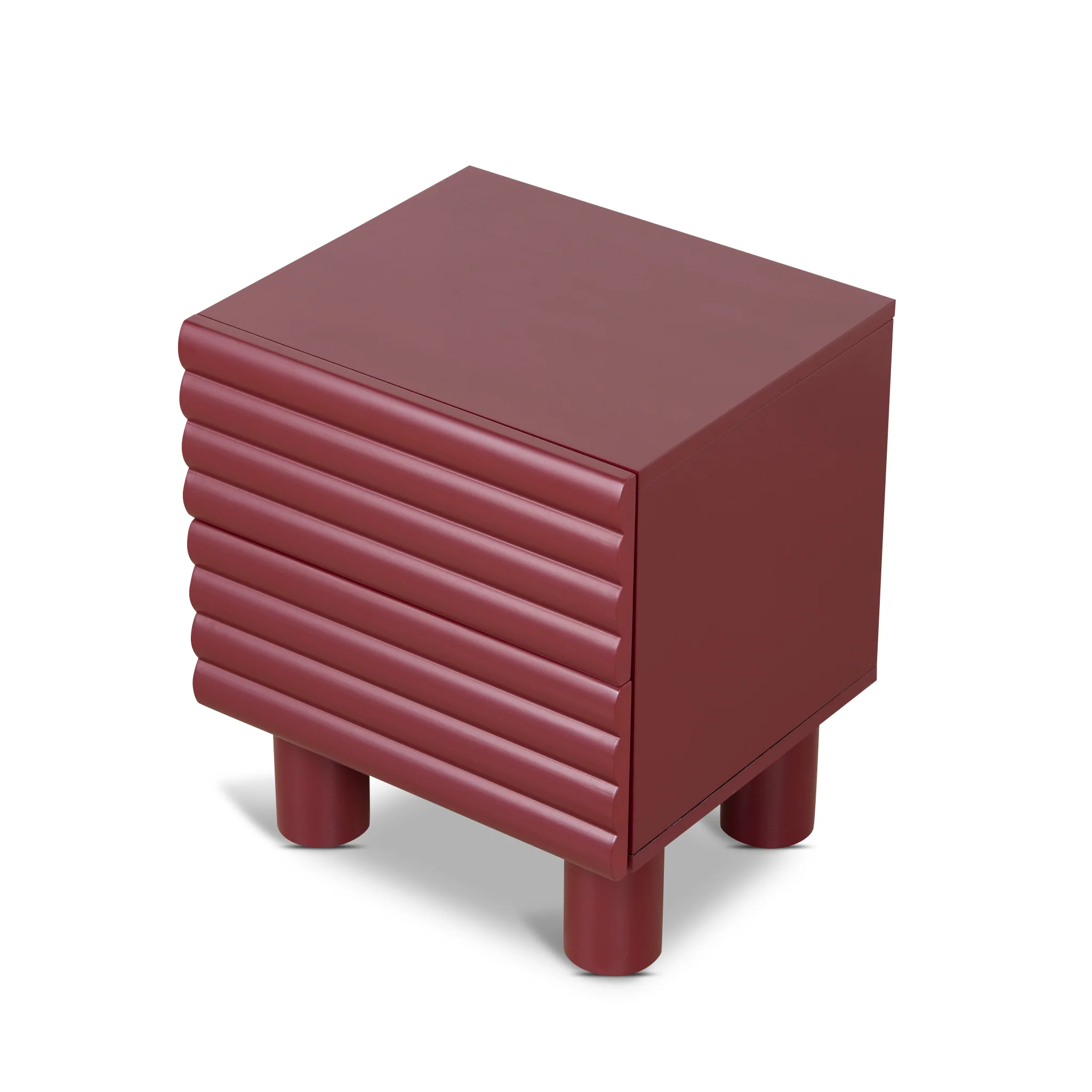 CST10592-KD 48cm Bedside Table - Red - Image 6