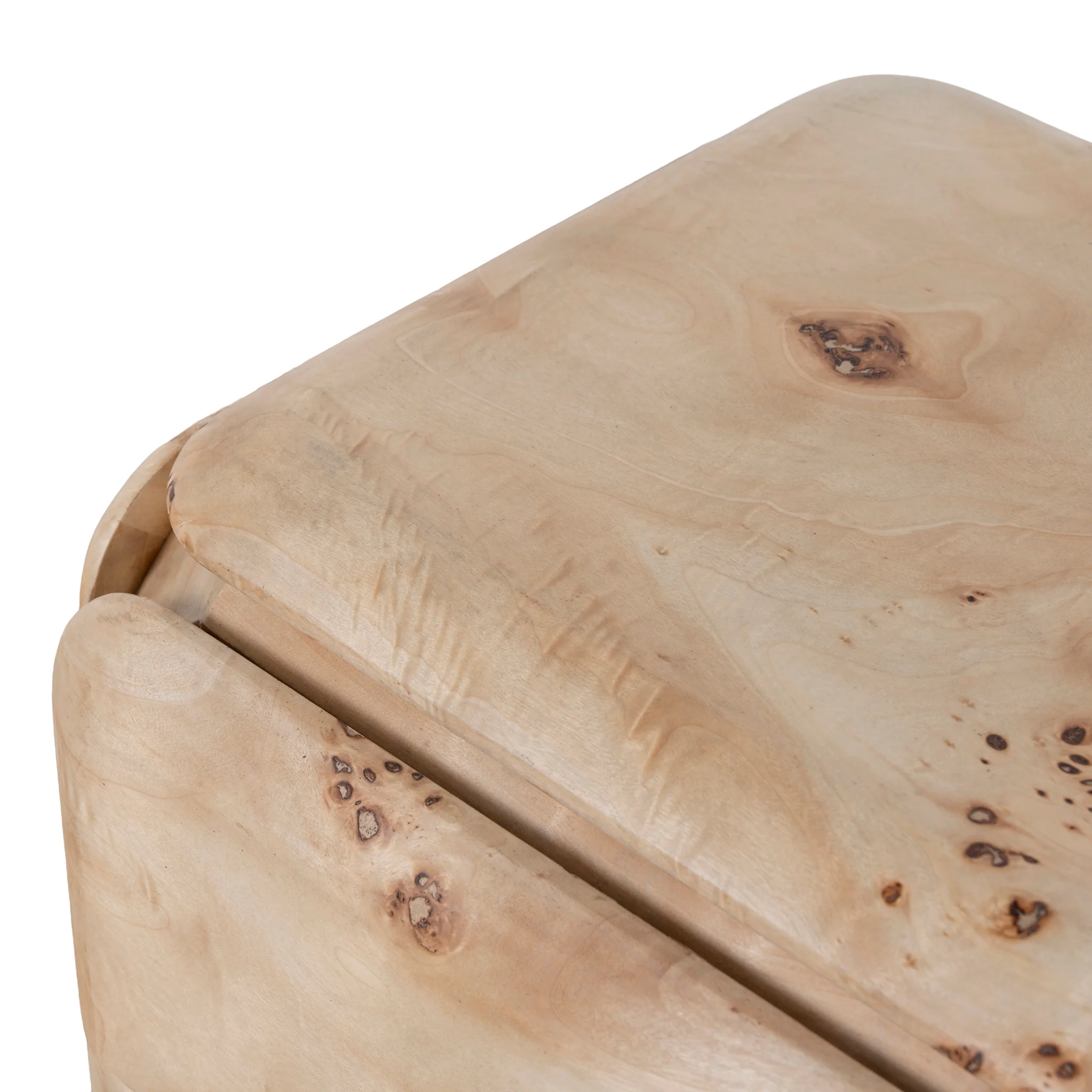 CST10635-MK 51cm Bedside Table - Aspen Burls - Image 11