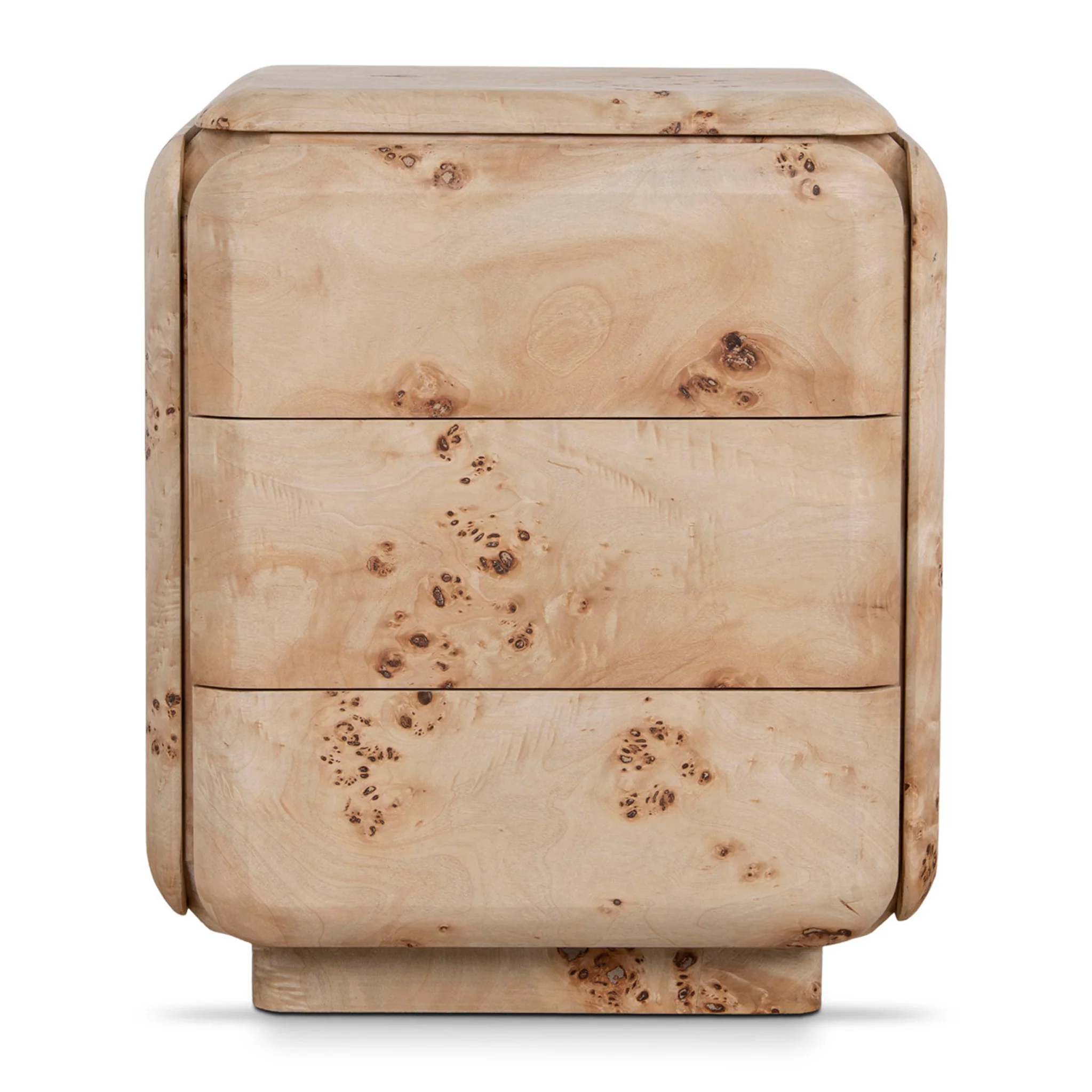 CST10635-MK 51cm Bedside Table - Aspen Burls - Image 2