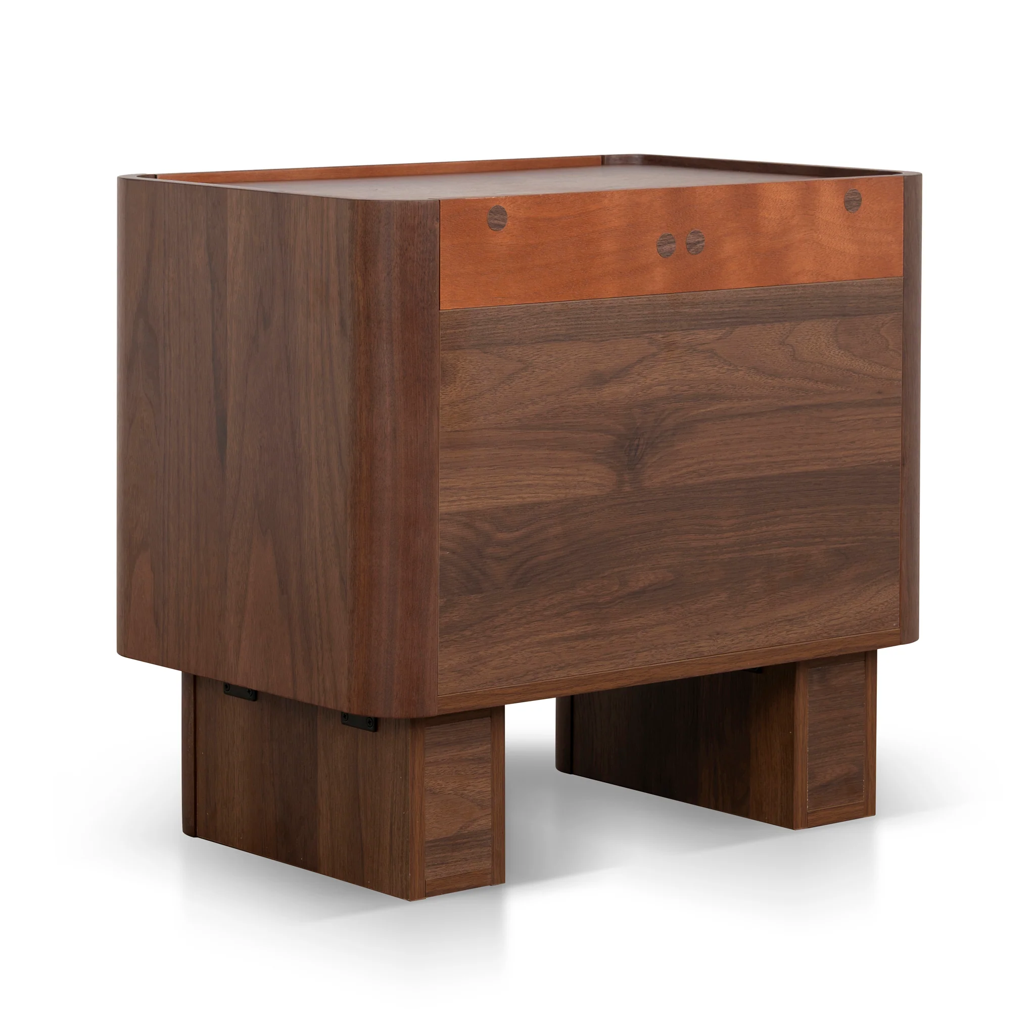 CST10961-IG Bedside Table - Walnut - Image 5