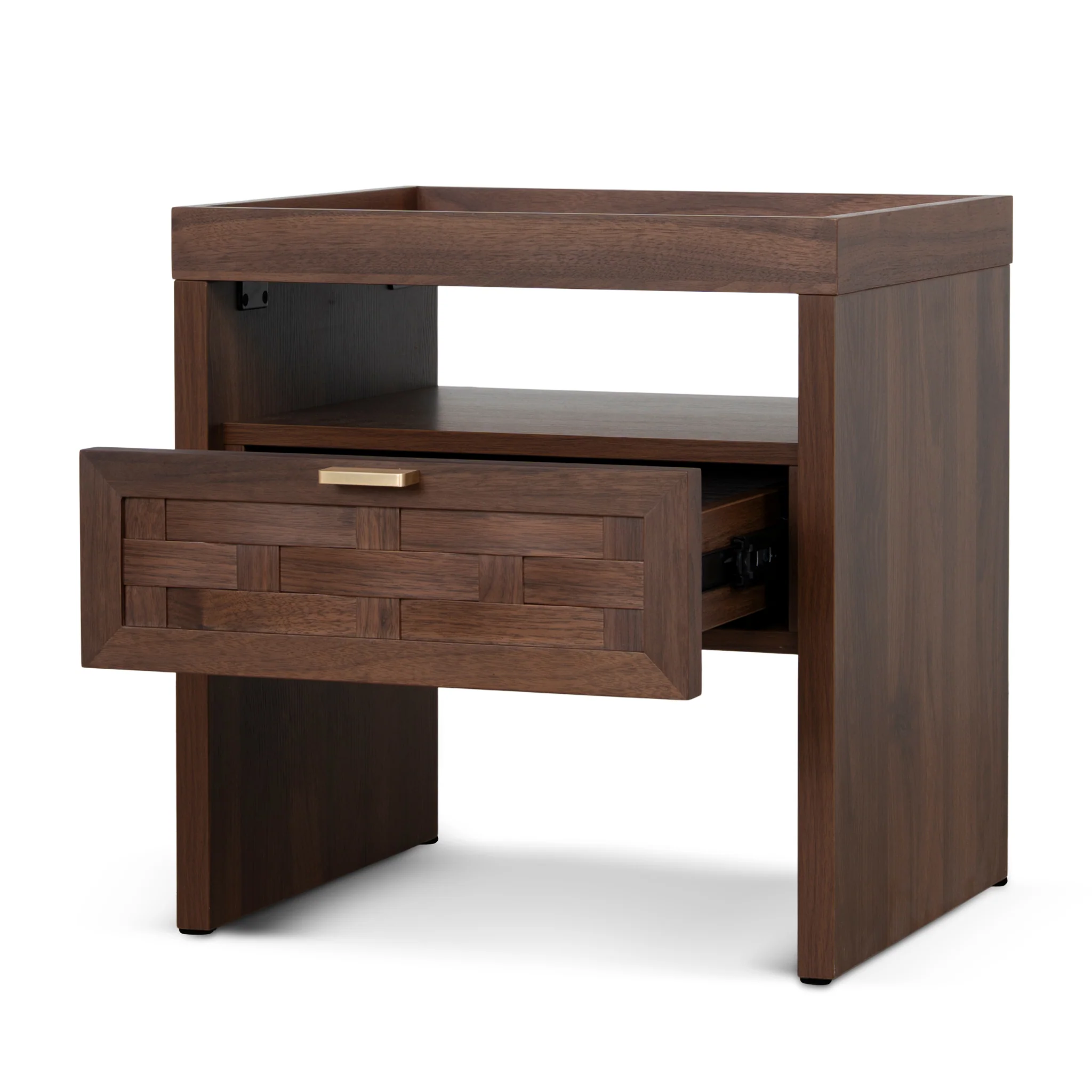 CST10972-IG Bedside Table - Walnut - Image 3