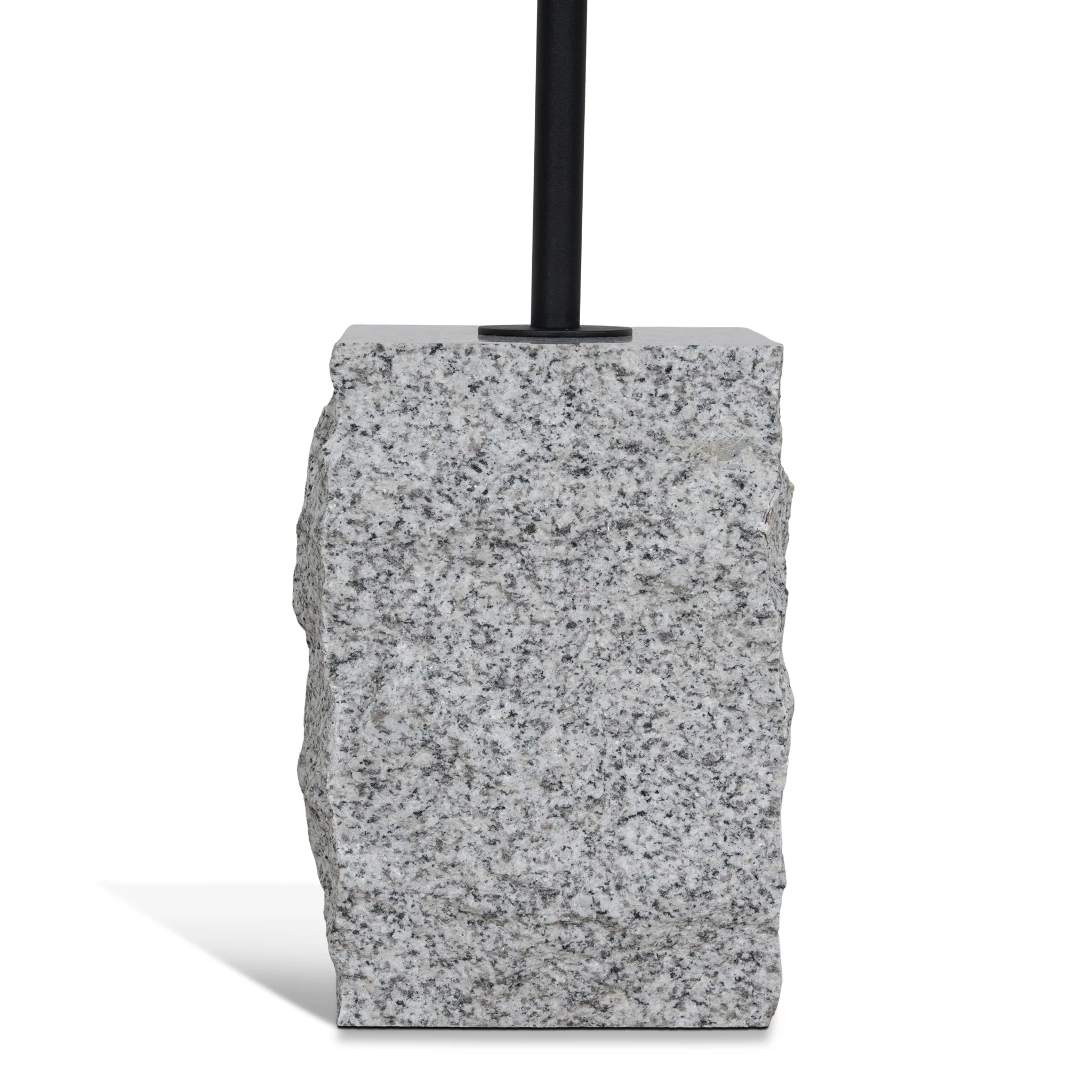 CST10980-NY 45cm Matte Black Side Table - Faceted Granite Marble - Image 5