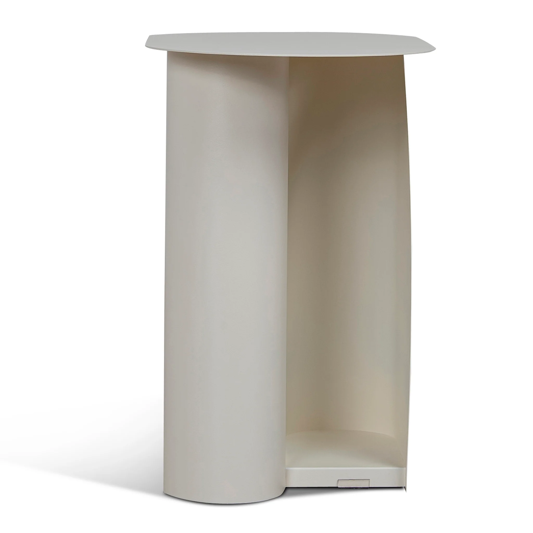 CST12070-BC 50cm Side Table - Ivory White - Image 3