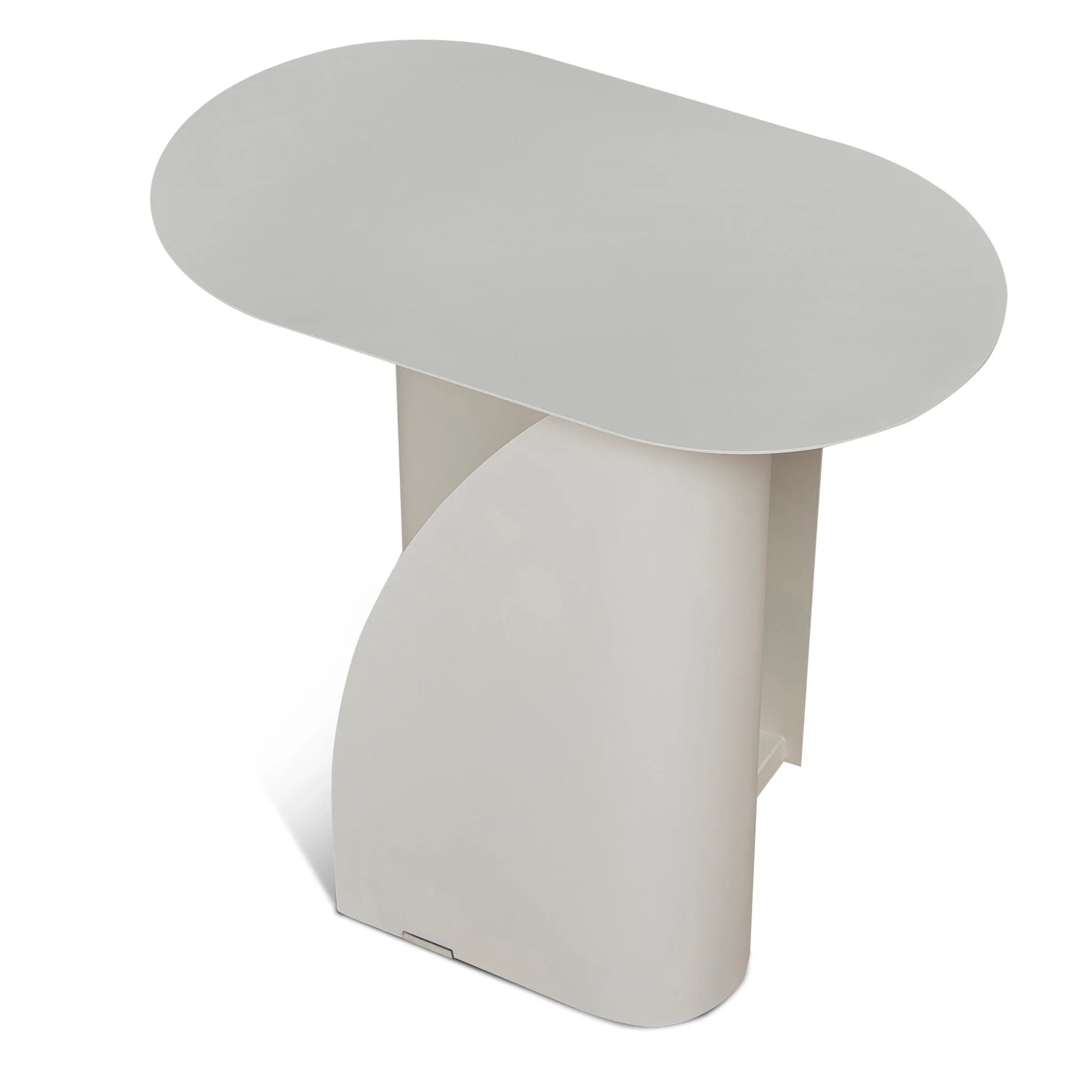 CST12070-BC 50cm Side Table - Ivory White - Image 5