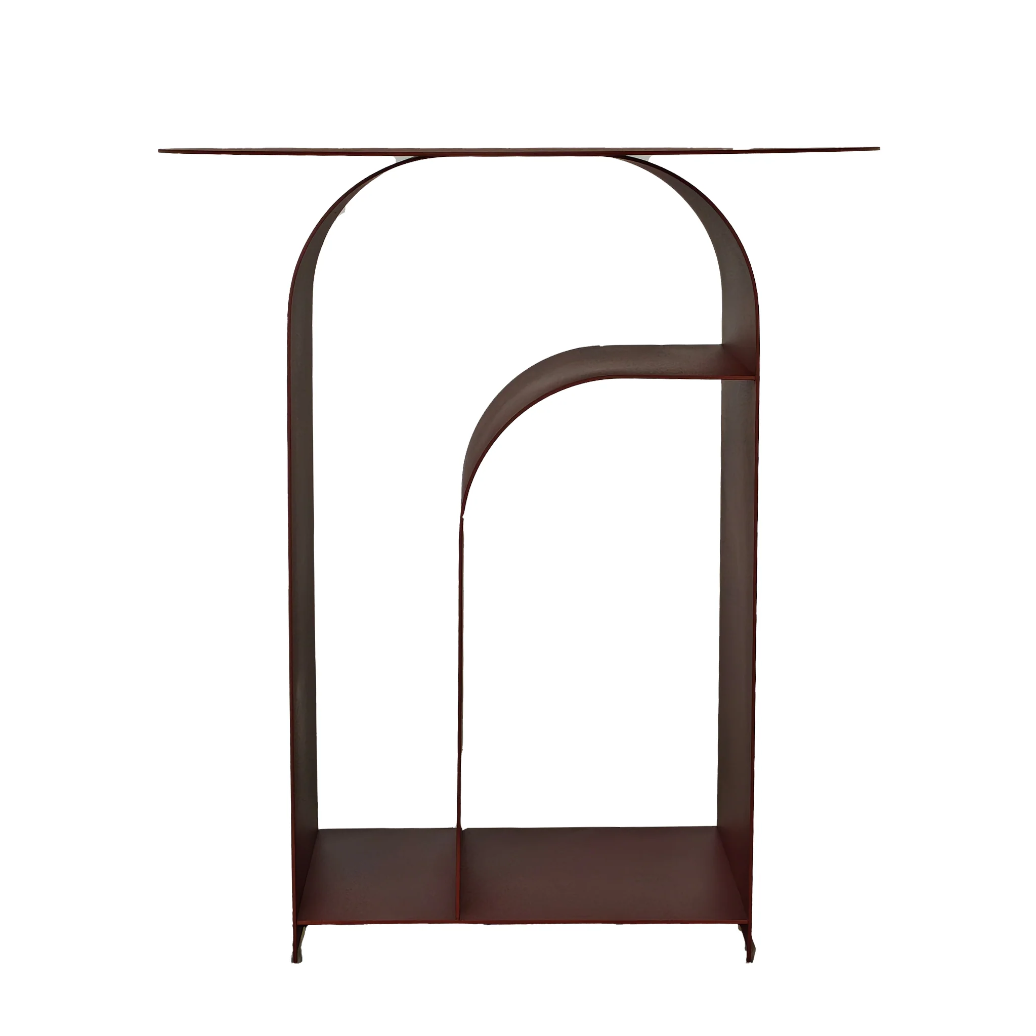 CST12072-BC 38cm Round Side Table - Burgandy Red - Image 4