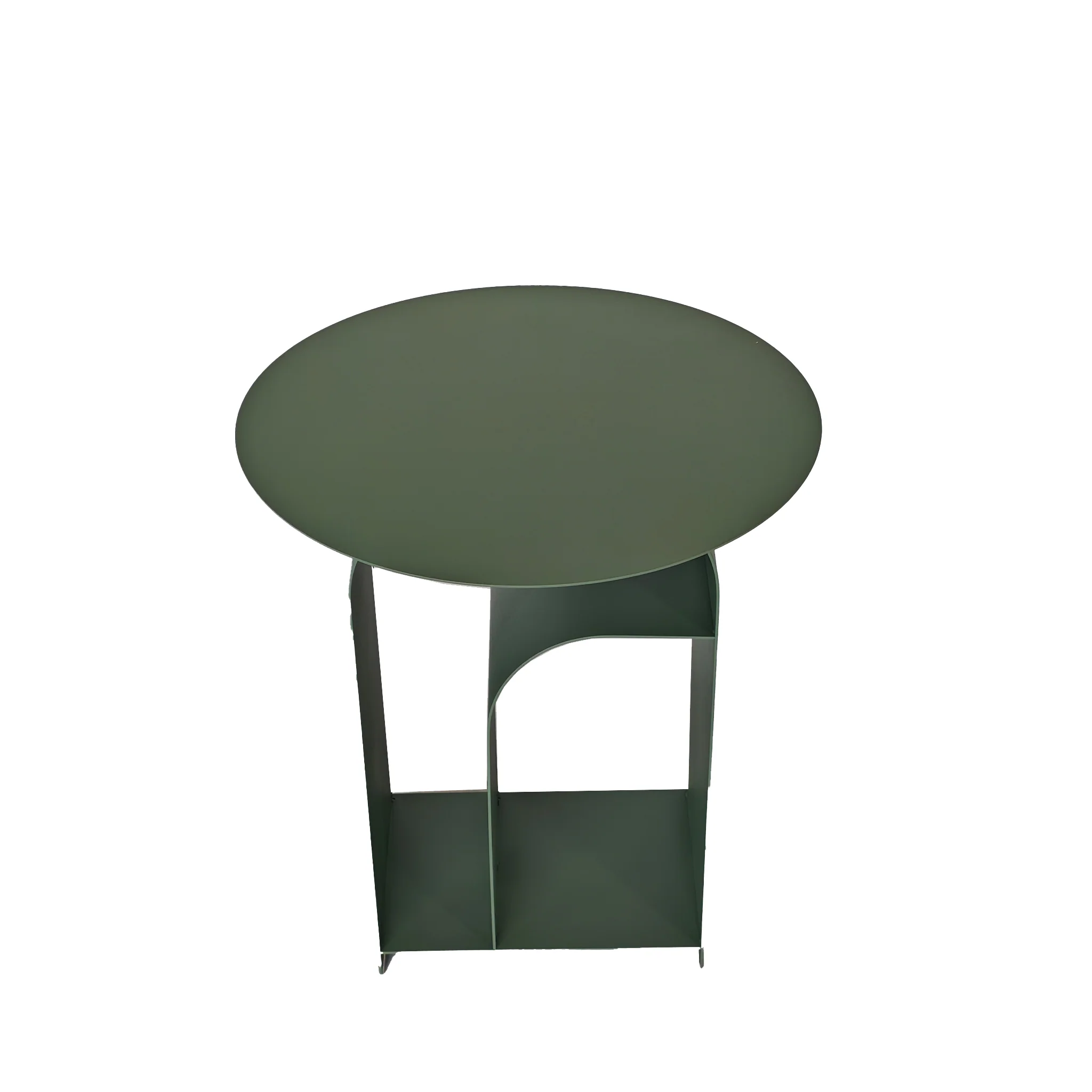 CST12073-BC 38cm Round Side Table - Sage Green - Image 3