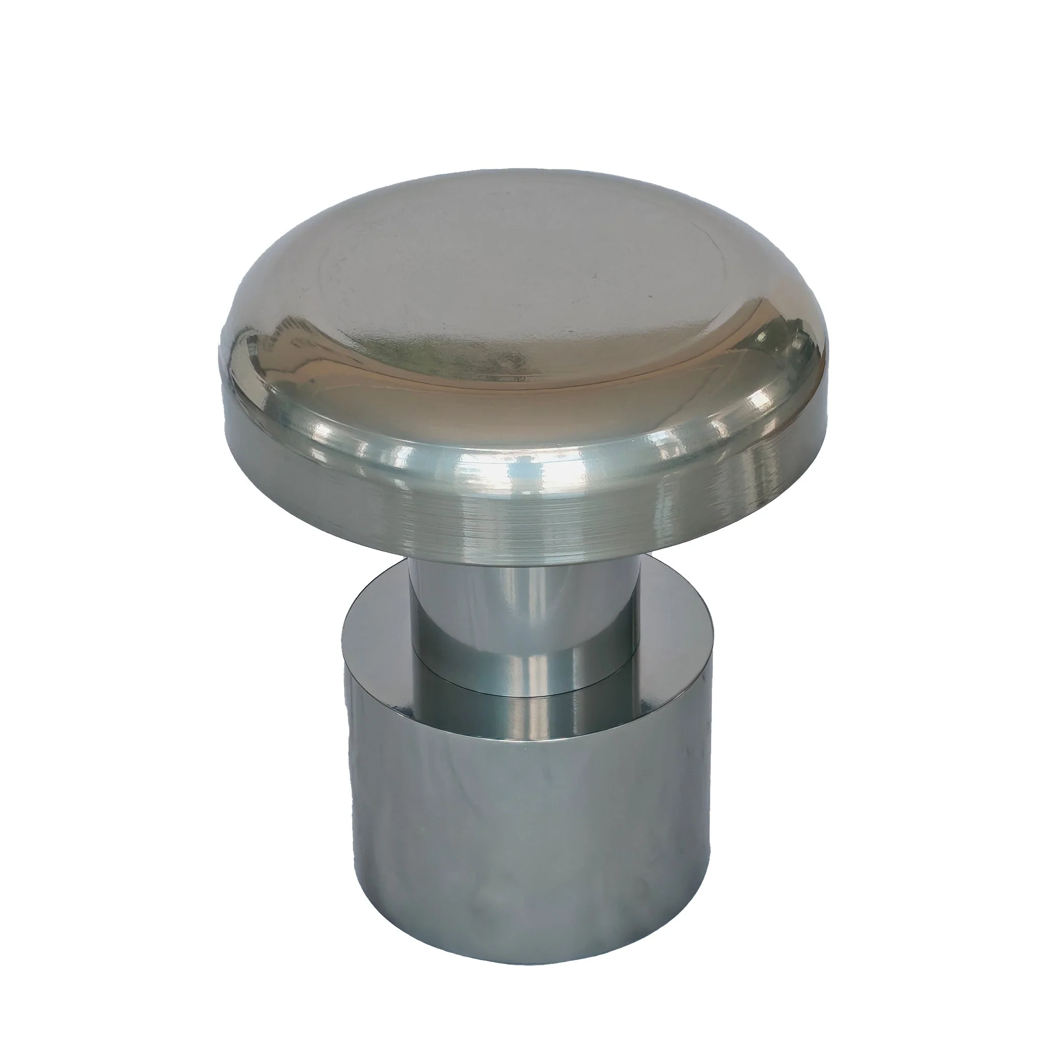 CST12081-BC 40cm Round Side Table - Powder Silver - Image 5