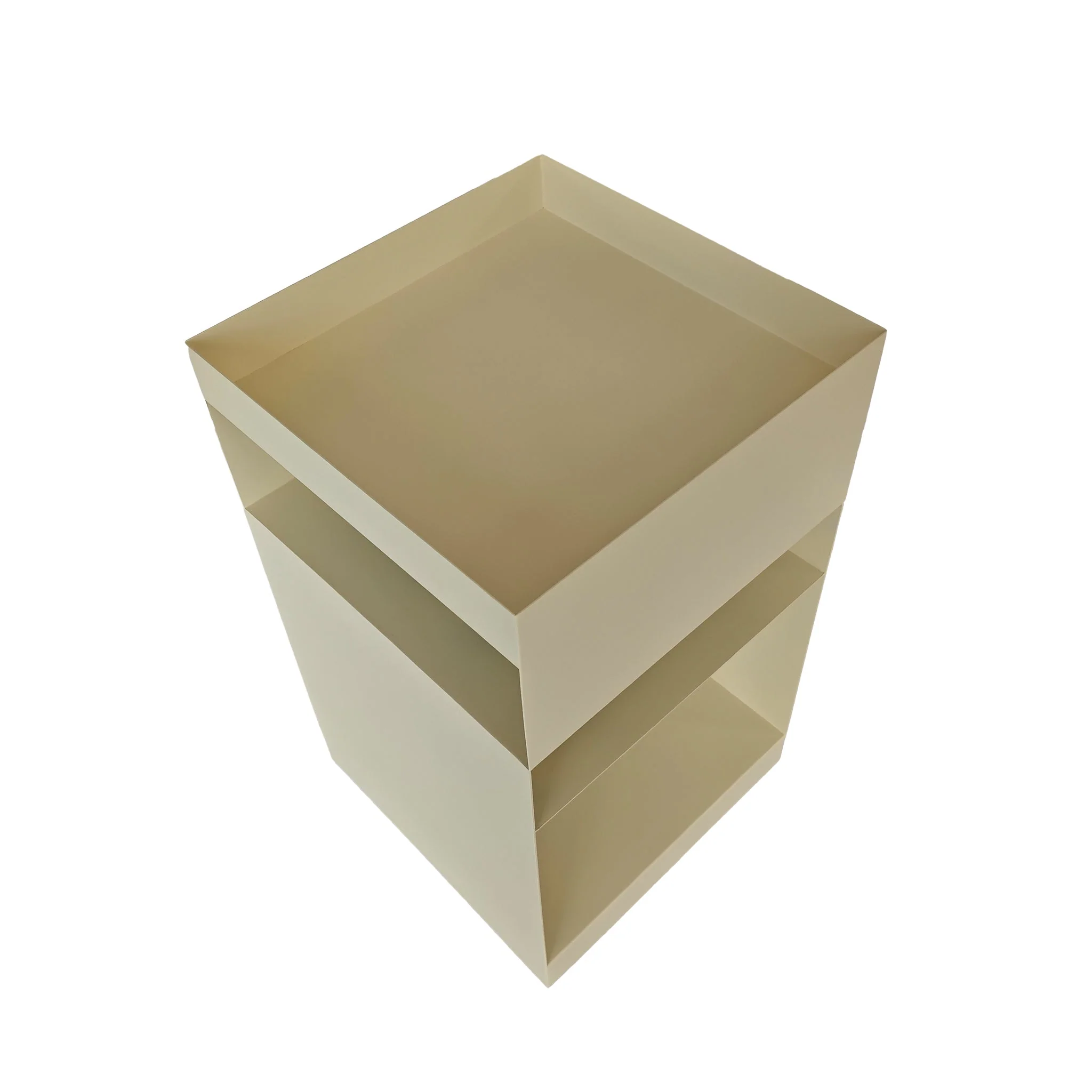 CST12082-BC 35cm Square Side Table - Ivory White - Image 4