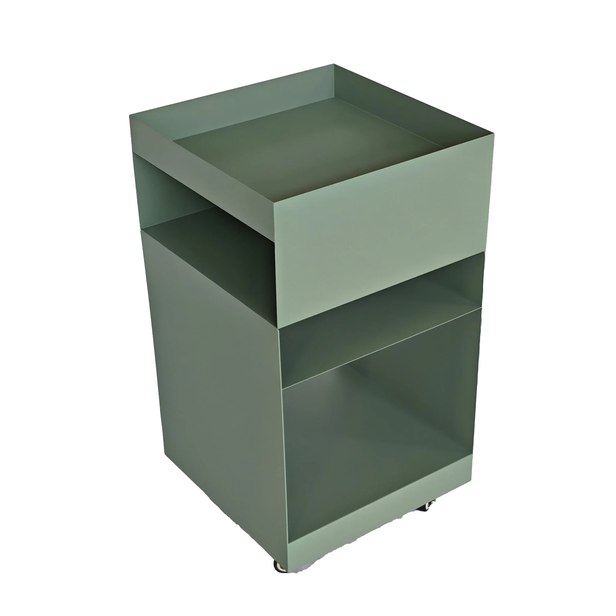 CST12084-BC 35cm Square Side Table - Sage Green - Image 5