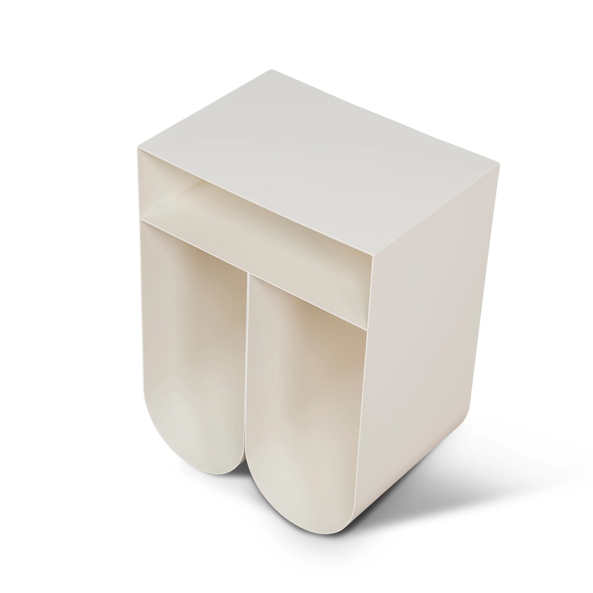CST12088-BC 35.5cm Side Table - Ivory White - Image 4