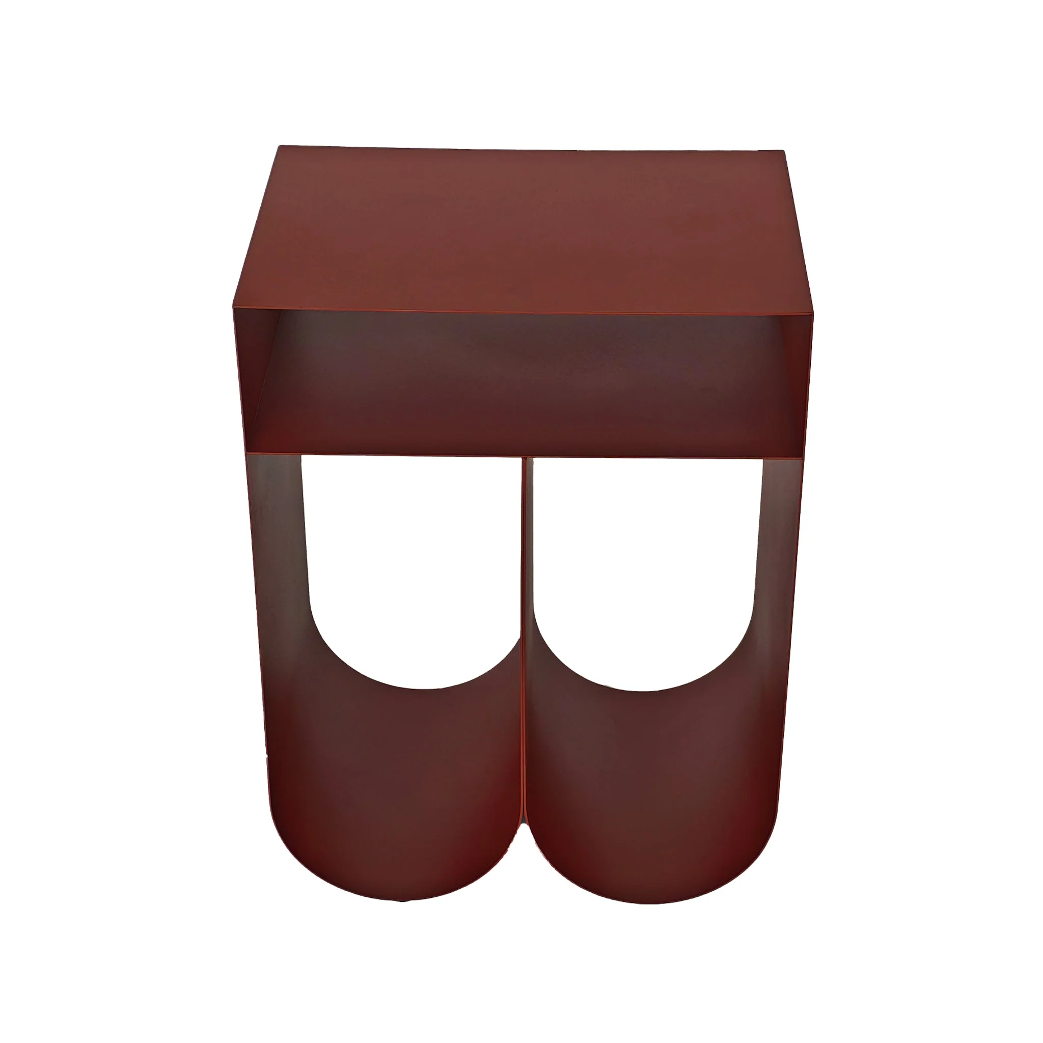 CST12091-BC 35.5cm Side Table - Burgundy Red - Image 2
