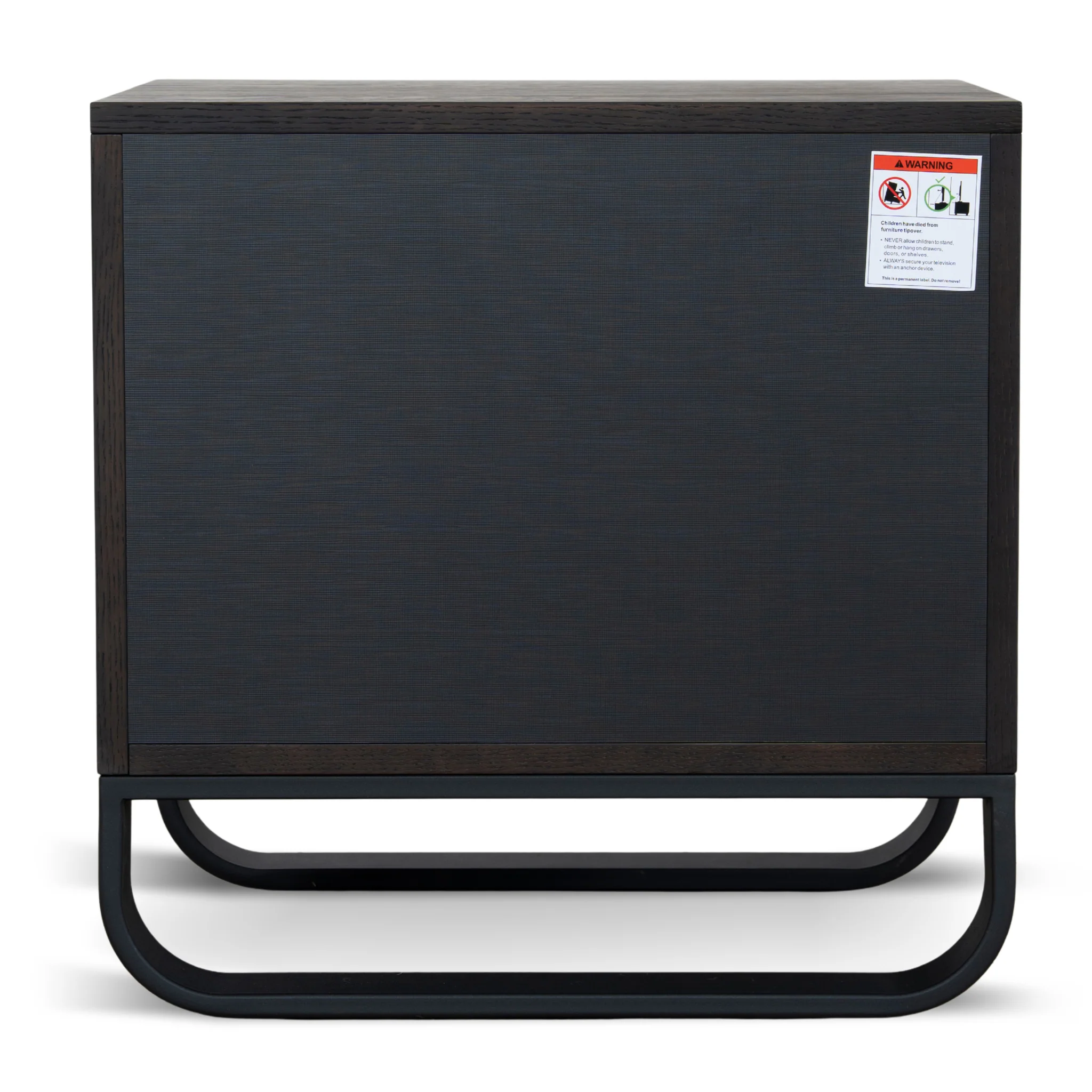 CST12098-BB 55cm Bedside Table - Dark Walnut - Image 5