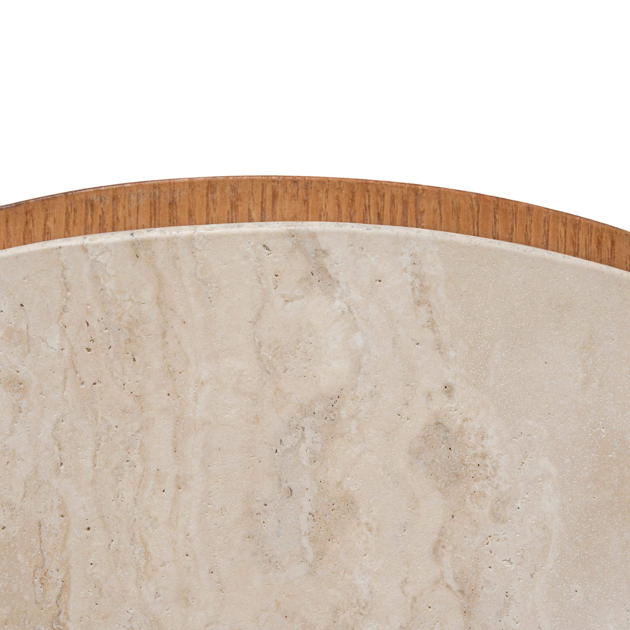 CST12149-NI 50cm Round Travertine Side Table - Natural - Image 10