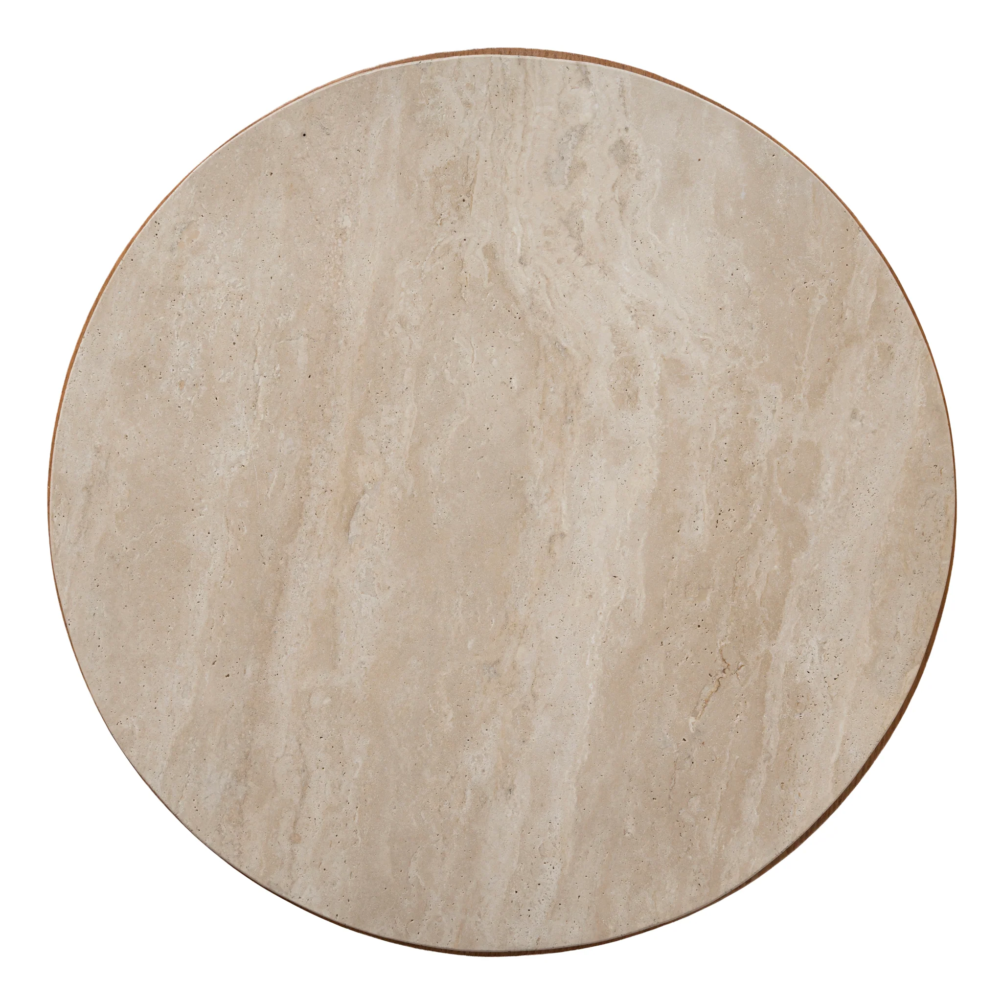 CST12149-NI 50cm Round Travertine Side Table - Natural - Image 9