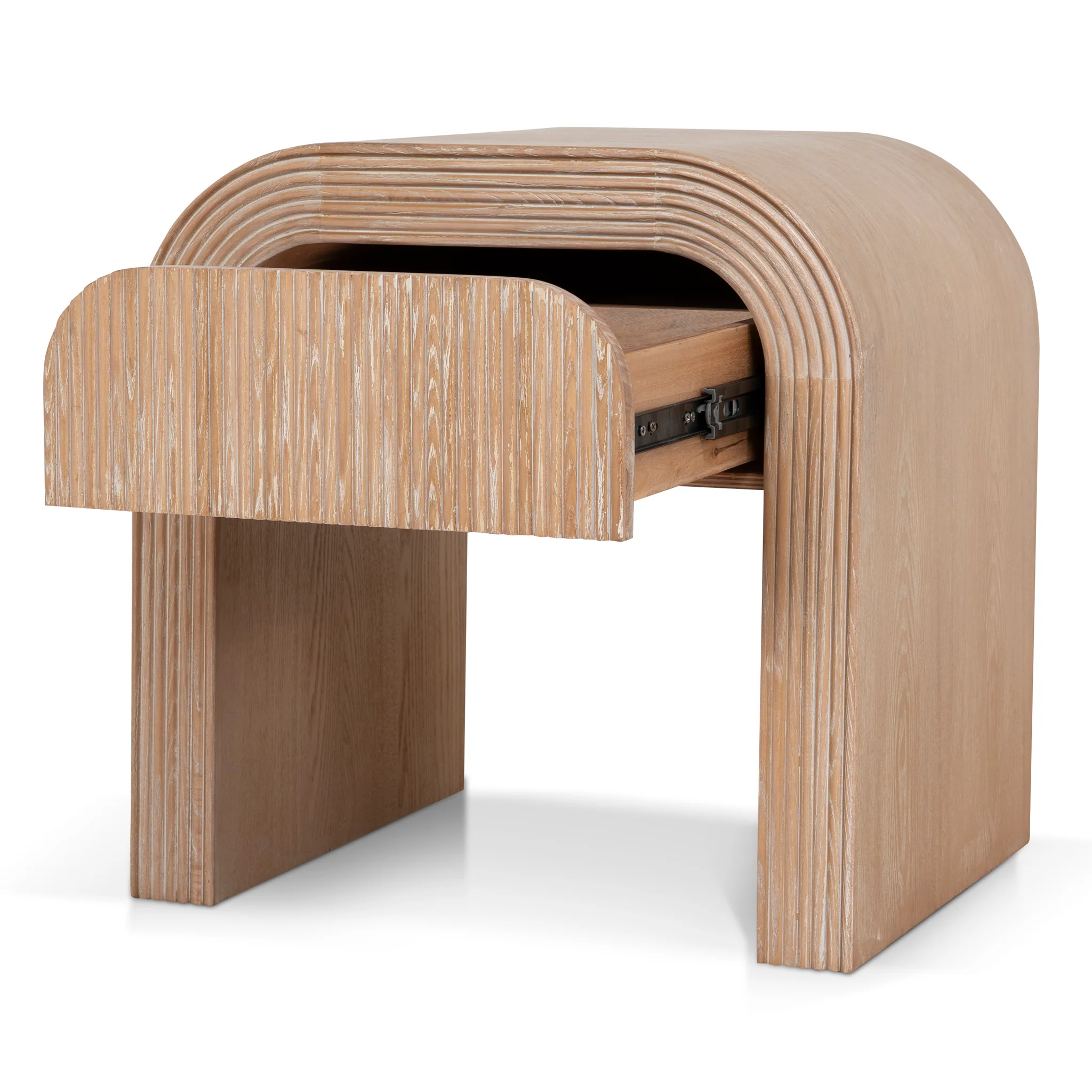 CST12155-NI 55cm Bedside Table - Light Natural - Image 3