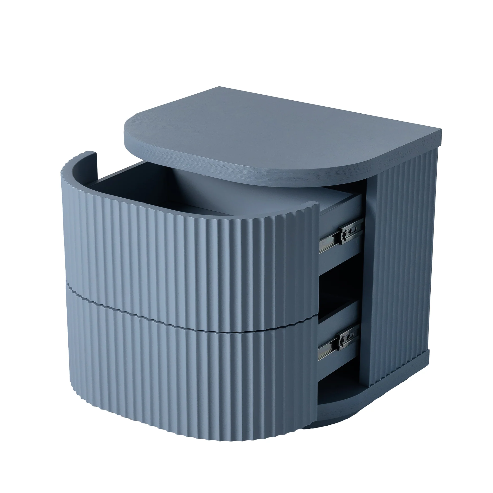 CST12274-DW Bedside Table - Light Blue - Image 4
