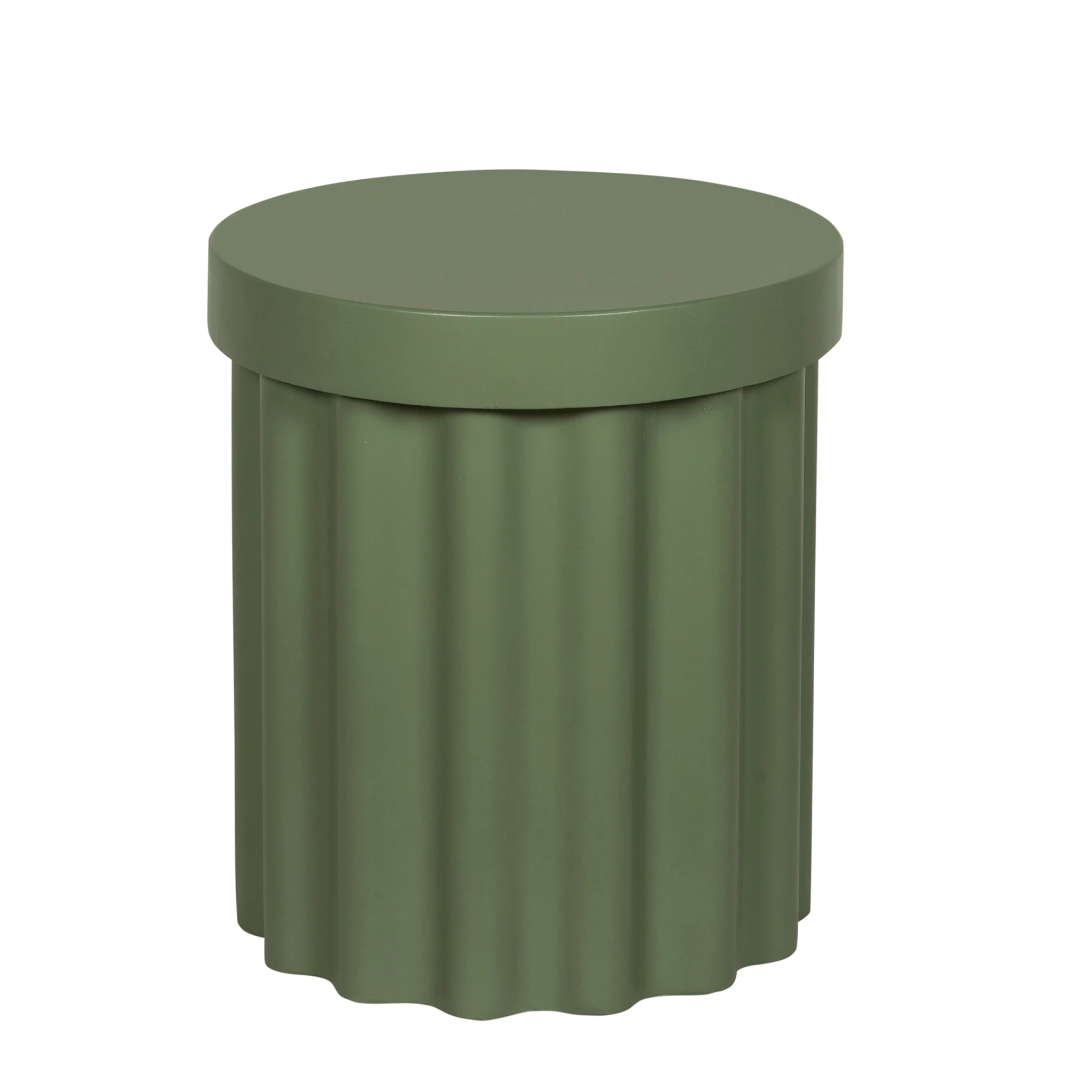 CST12295-CO 40cm Concrete Side Table - Green - Image 3