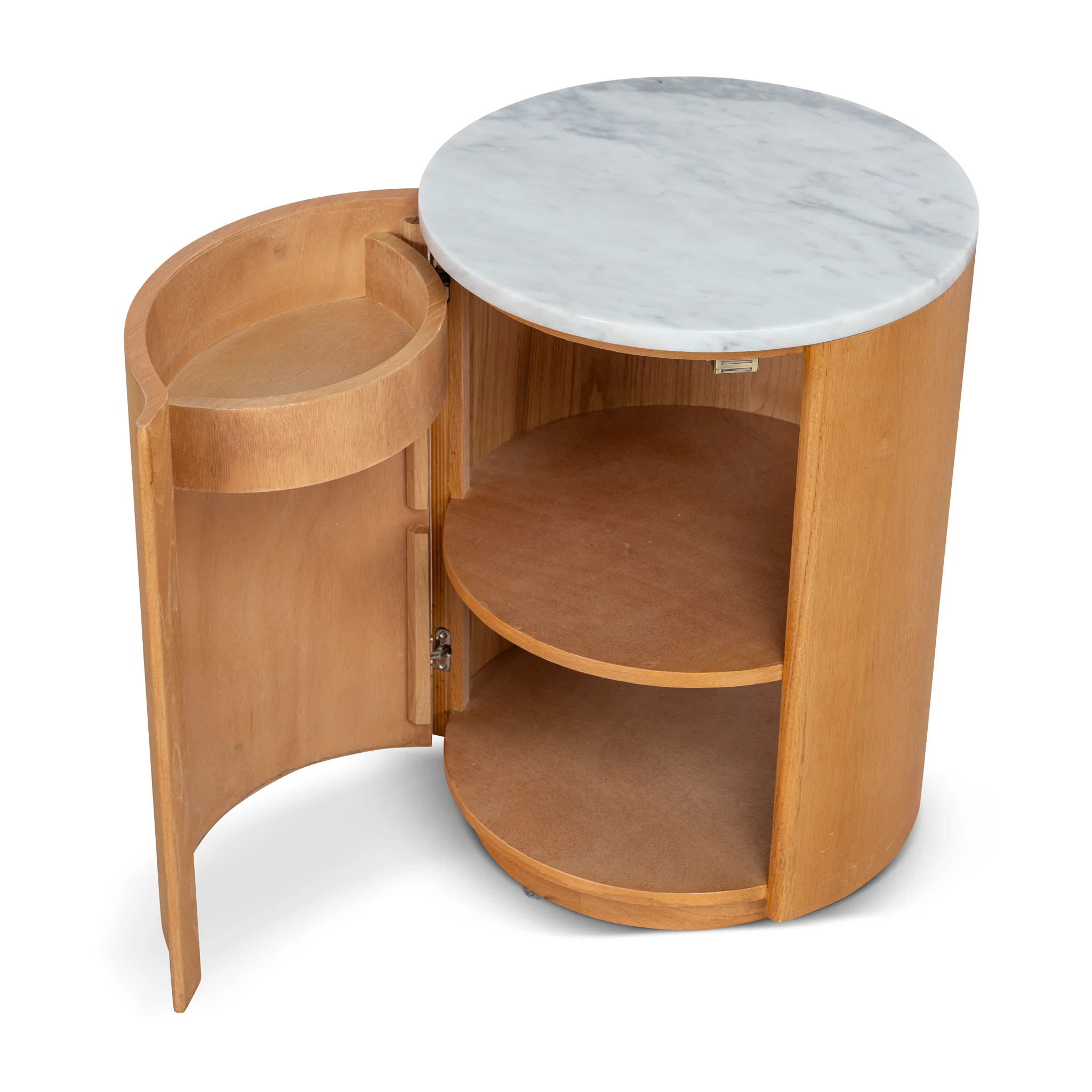 CST12355-NI Round Bedside Table - Natural - Image 6