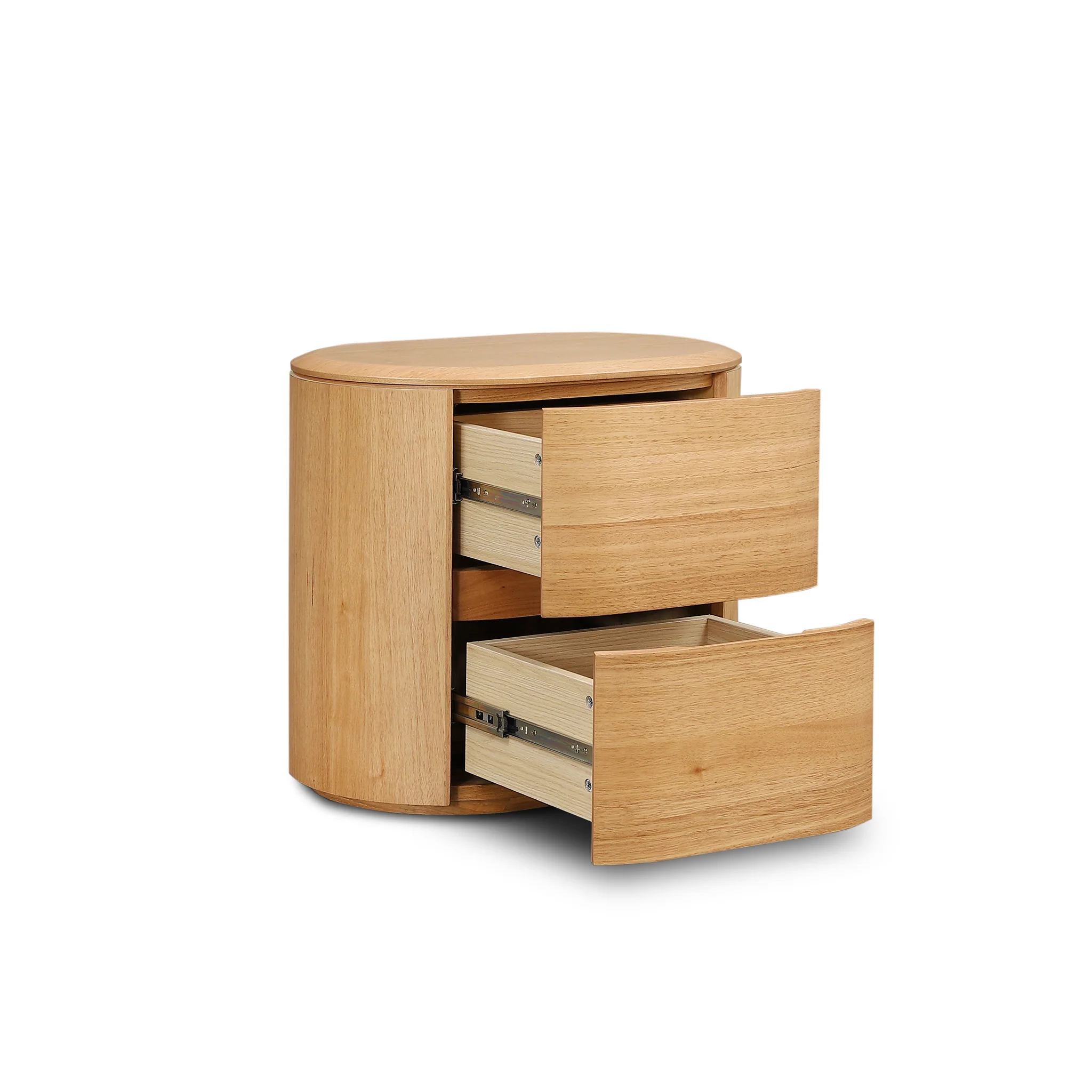 CST12640-MA 60cm Tassie Oak Bedside Table - Natural - Image 3