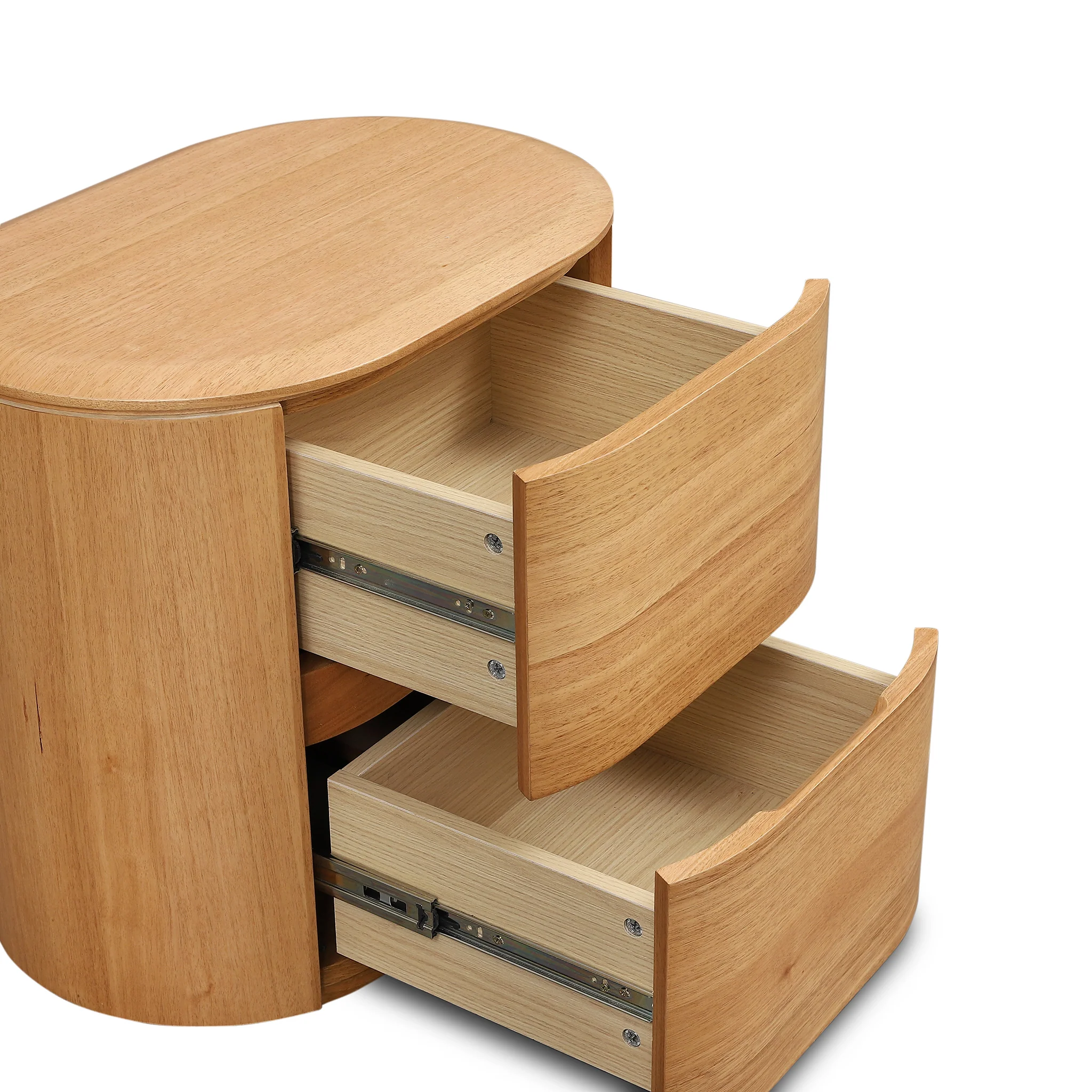 CST12640-MA 60cm Tassie Oak Bedside Table - Natural - Image 4