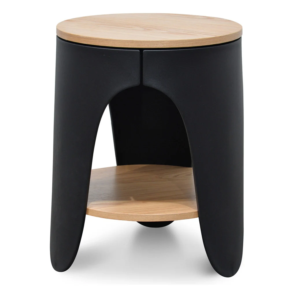 CST2225-SD Side Table - Natural - Black - Image 3