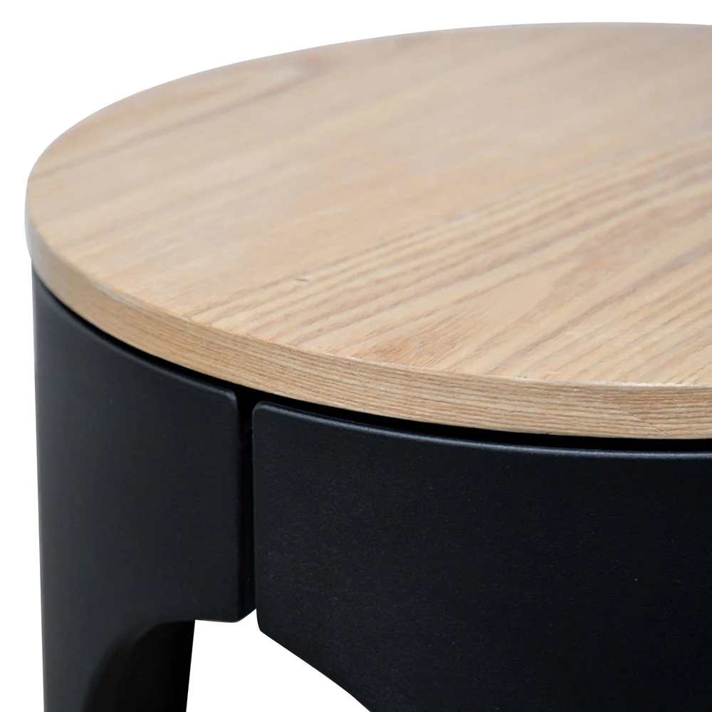CST2225-SD Side Table - Natural - Black - Image 5