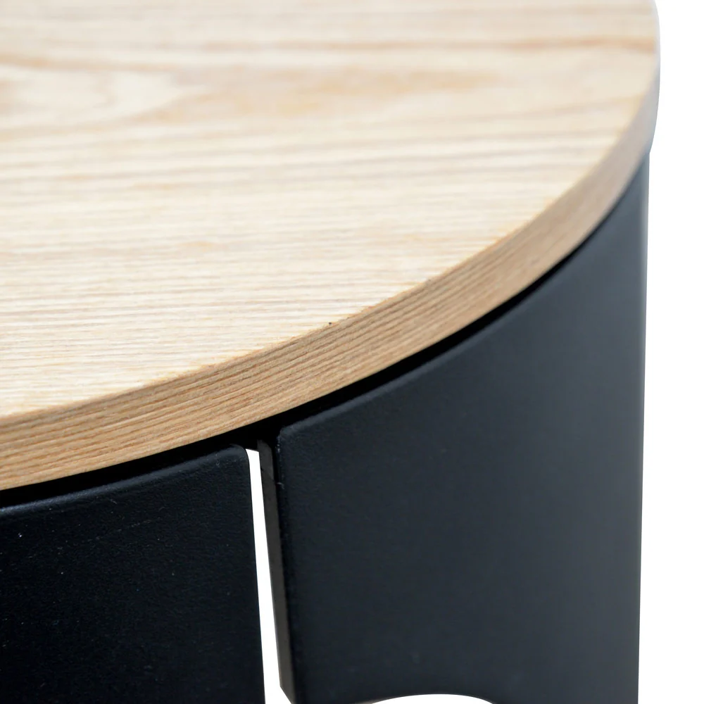 CST2225-SD Side Table - Natural - Black - Image 9