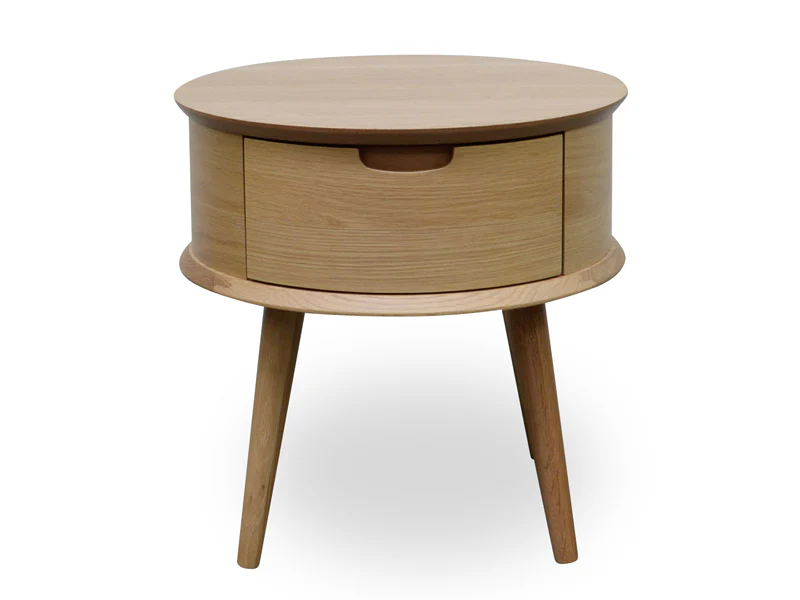 CST222WAL-VN Round Side Table - Walnut - Image 3