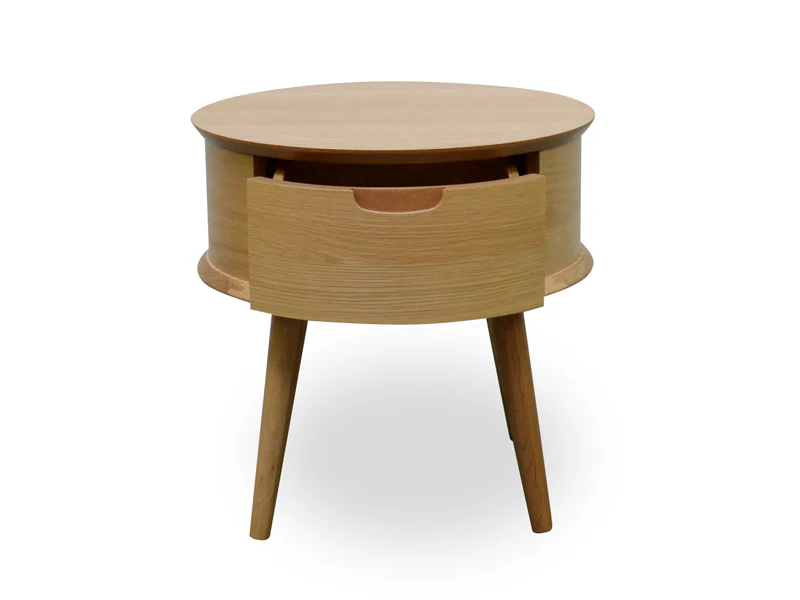CST222WAL-VN Round Side Table - Walnut - Image 5