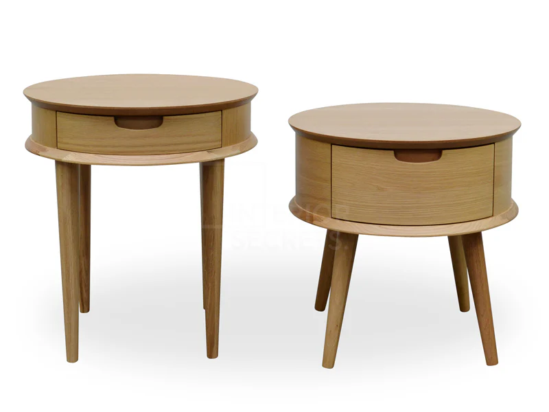 CST222WAL-VN Round Side Table - Walnut - Image 8