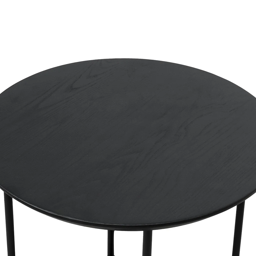 CST6865-SU Wooden Top Side Table - Full Black - Image 4