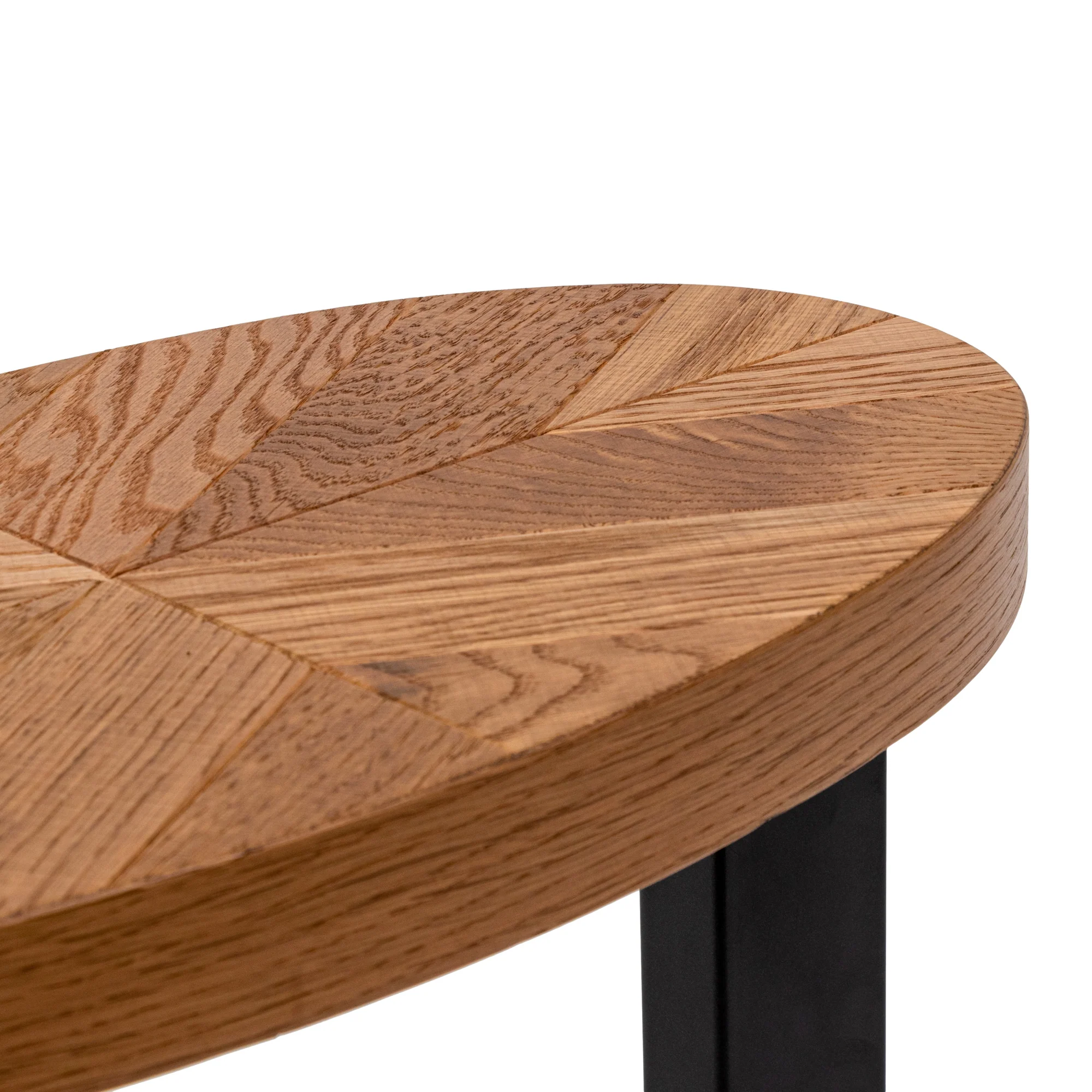 CST6991-VN Oval Side Table - European Knotty Oak - Image 4