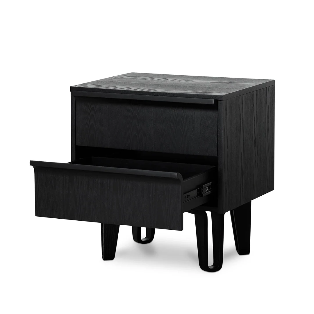 CST8244-DR Bedside Table - Full Black - Image 5